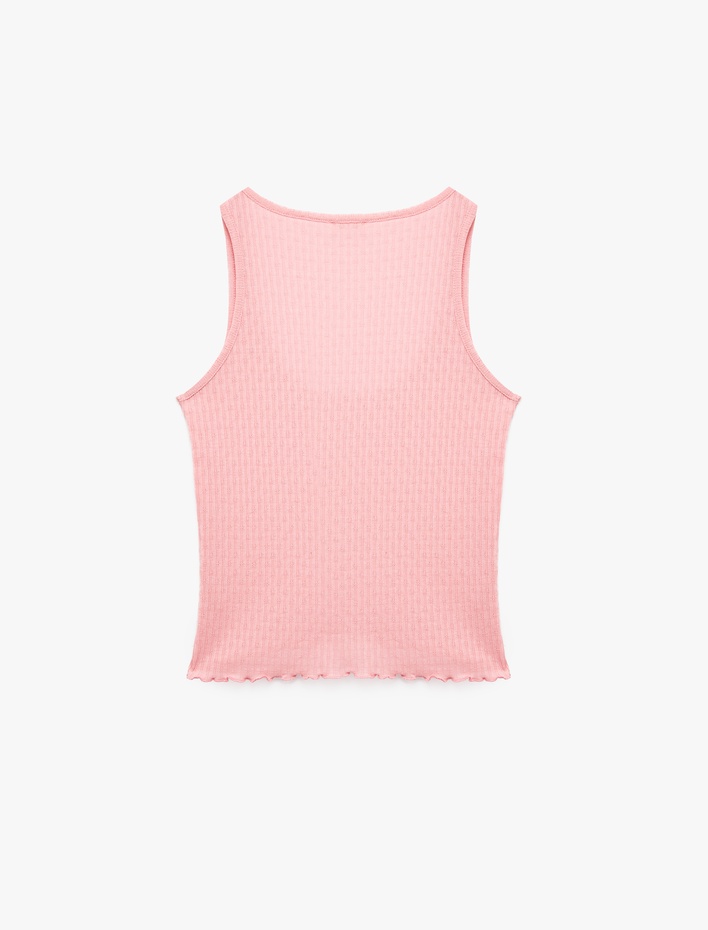  U Yaka Kolsuz Fitilli Atlet Pijama Üstü