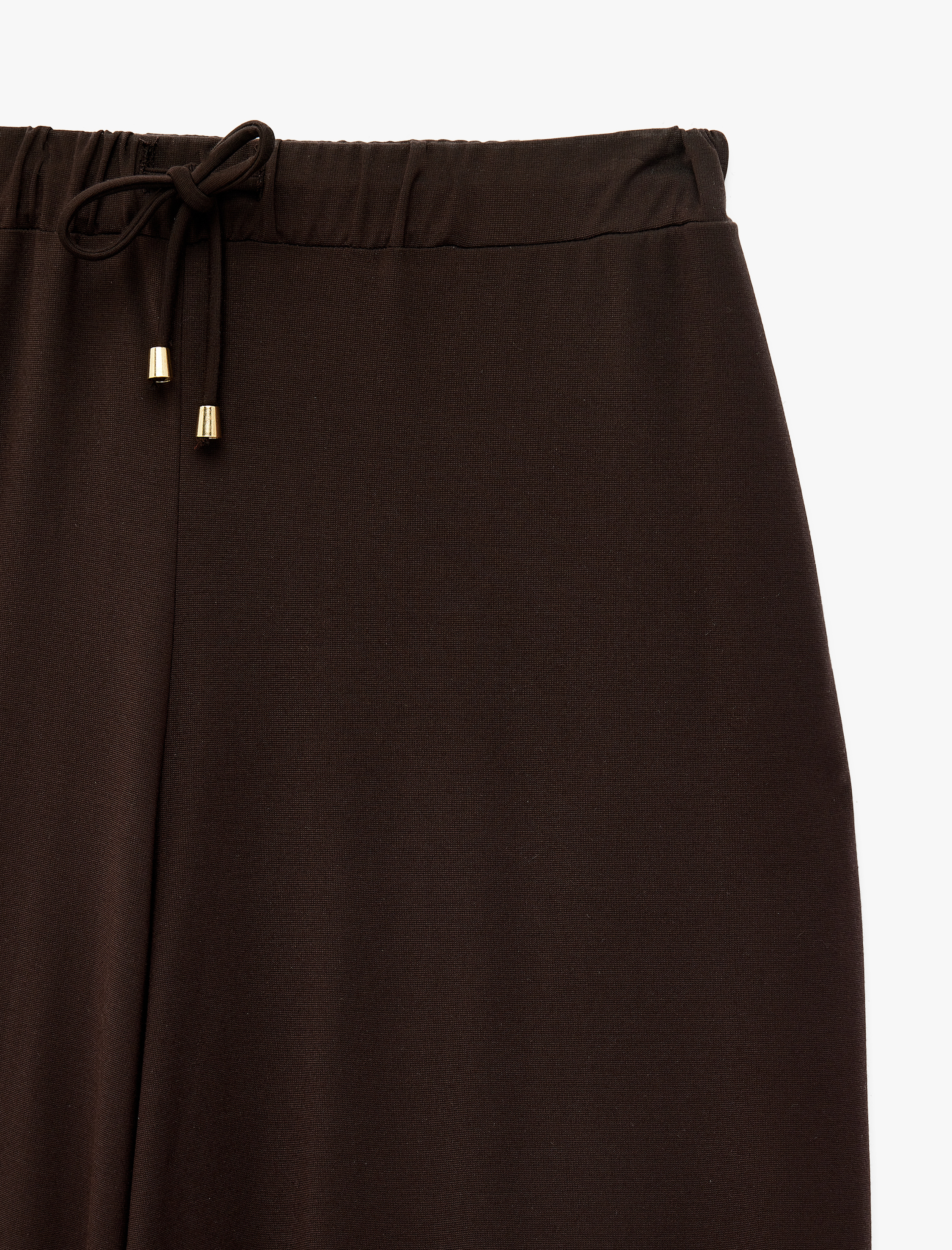   Beli Bağcıklı Standart Bel Straight Fit Pantolon