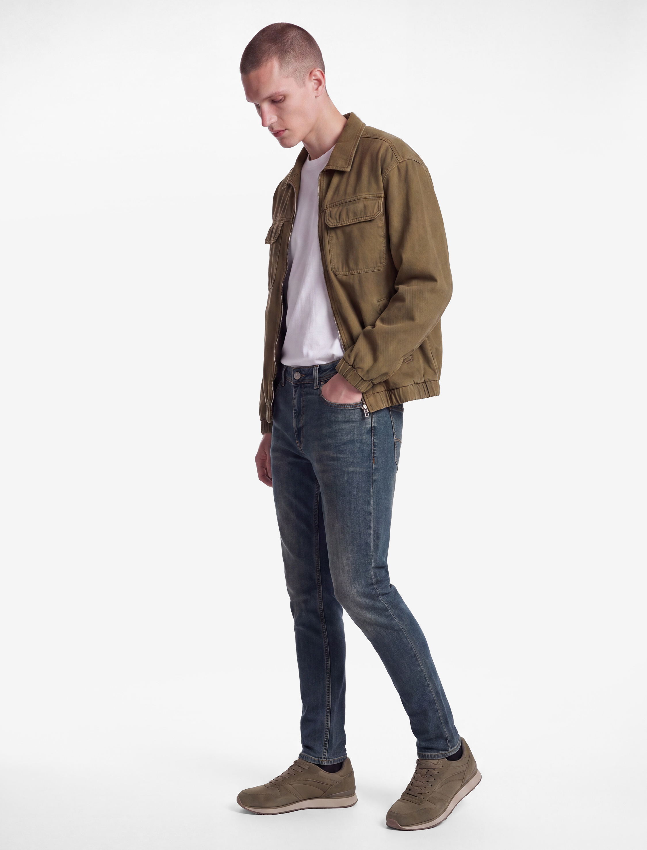   Pamuklu Normal Bel Cepli Skinny Jean Pantolon - Michael Jean
