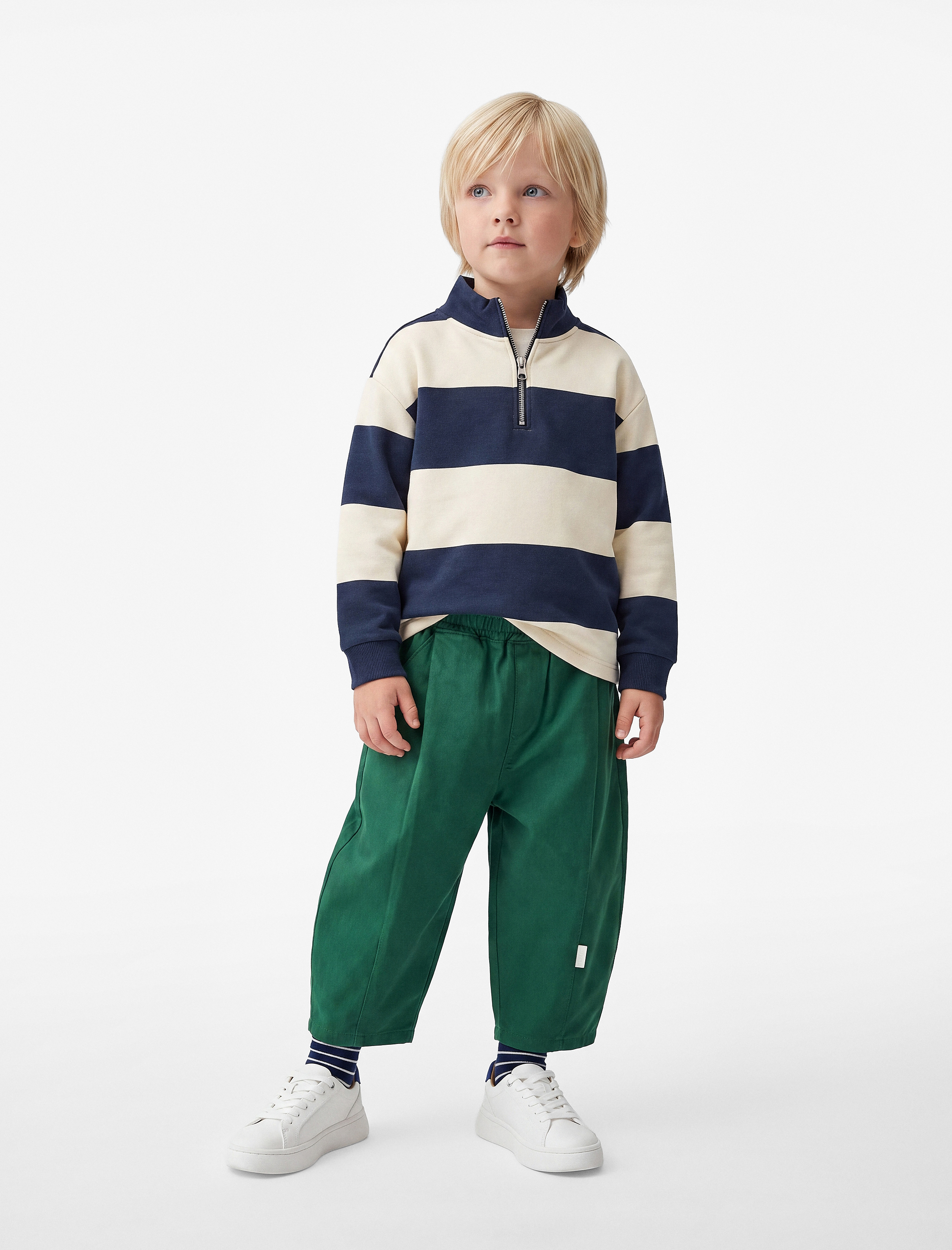  Erkek Bebek Beli Lastikli Oversize Balon Kesim Pantolon