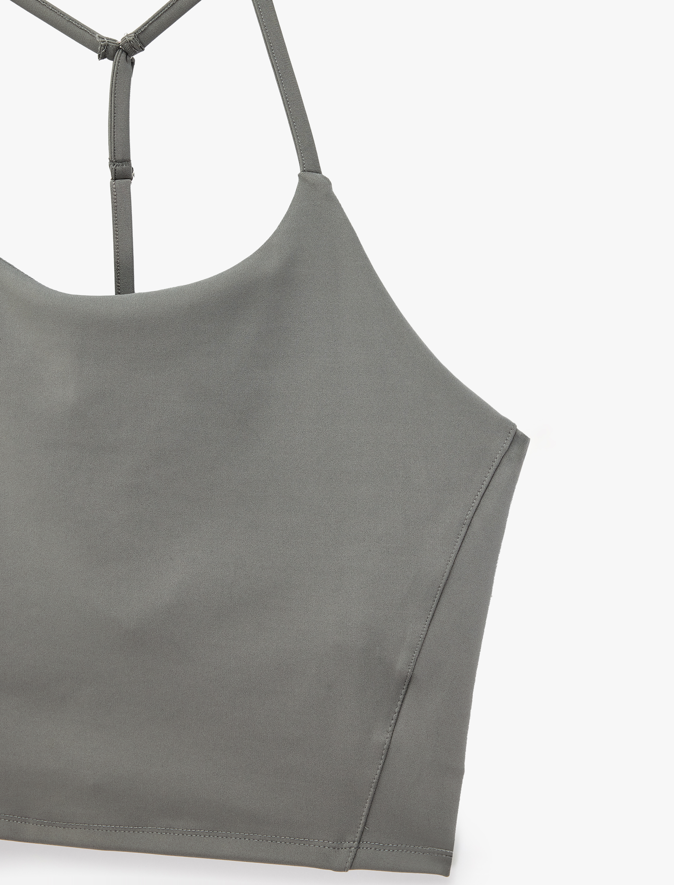   Slim Fit Sırt Detaylı İp Askılı Kolsuz Spor Atlet