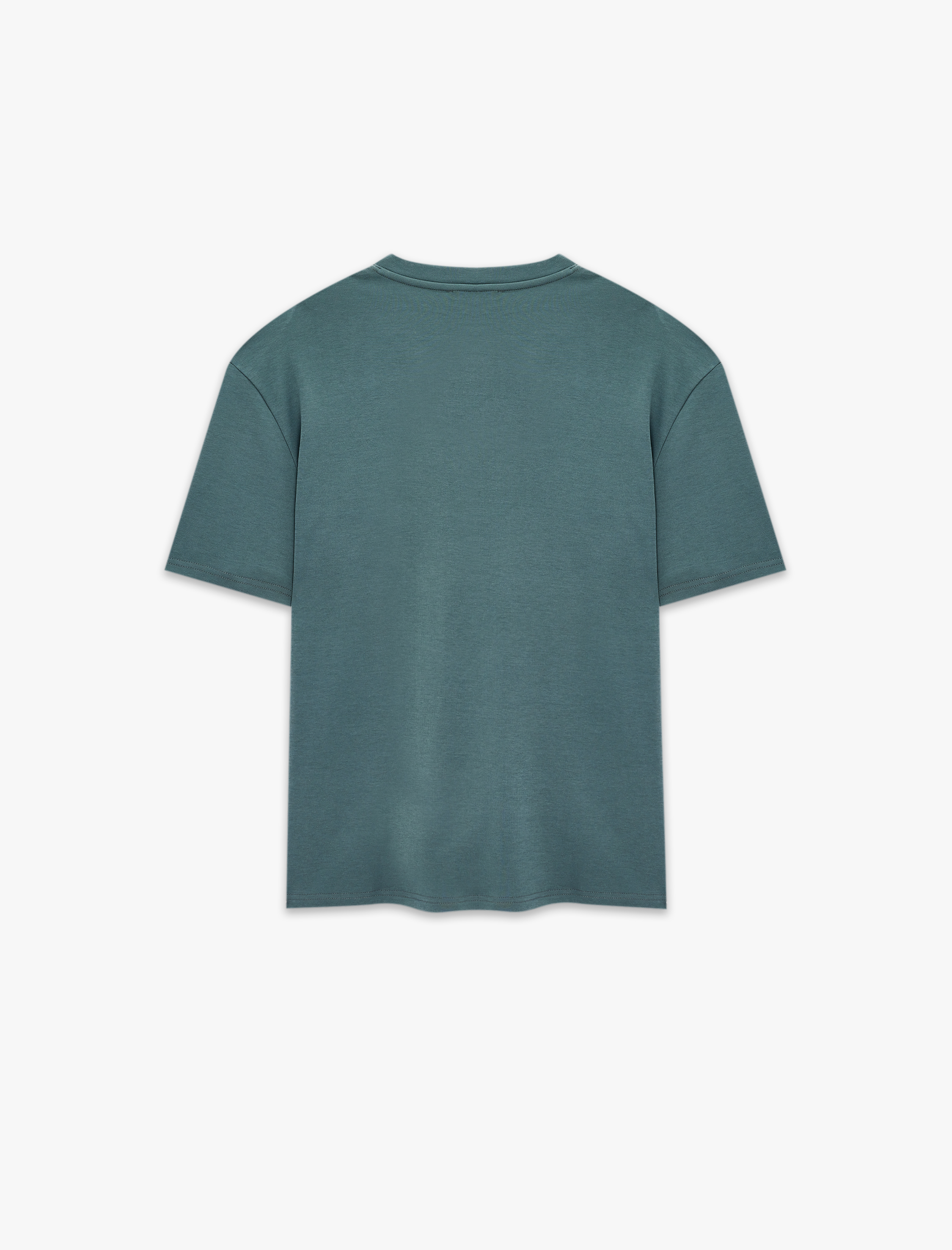   Pamuklu Bisiklet Yaka Kısa Kollu Basic Oversize Tişört