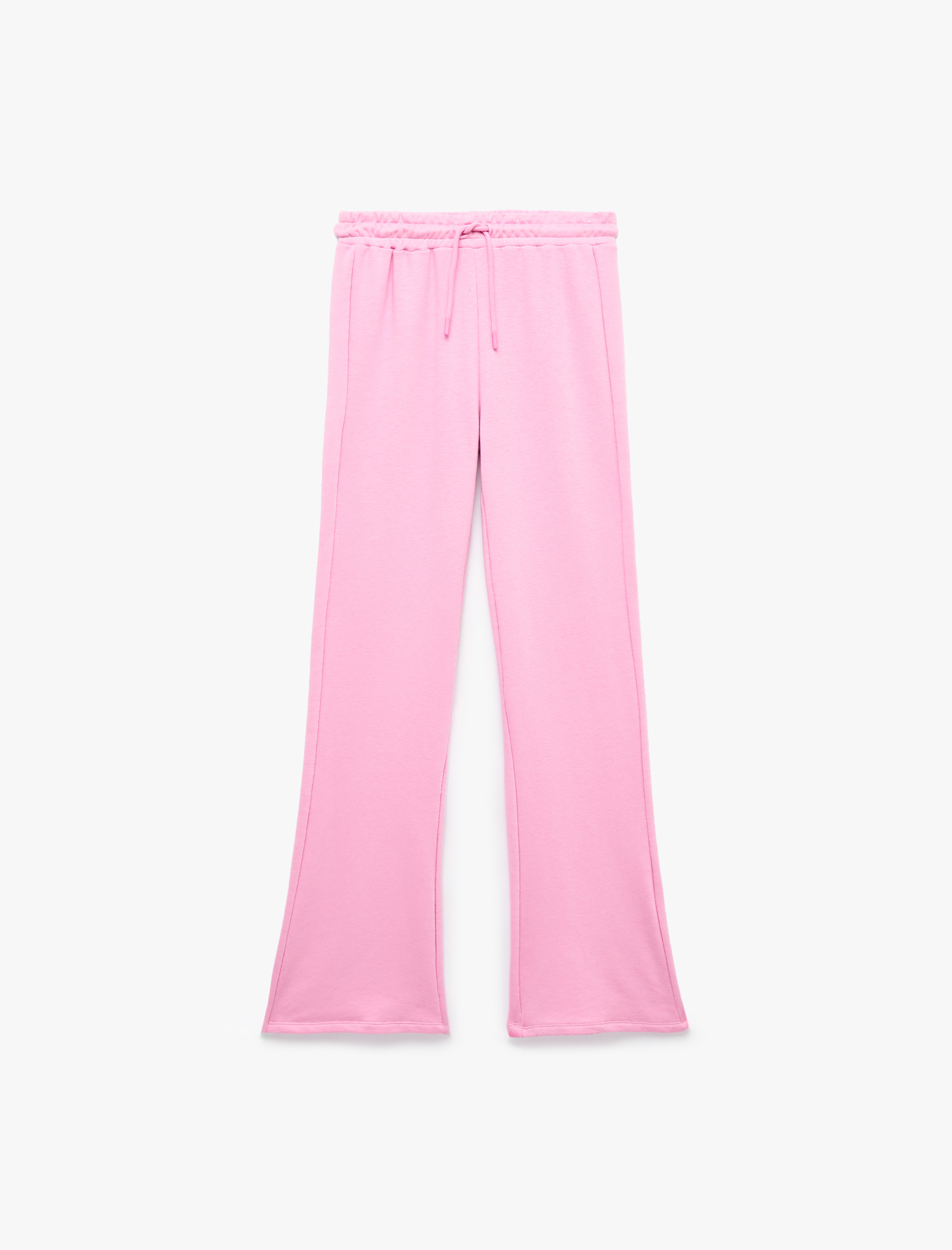   Rahat Kalıp Beli Bağcıklı Triko Uzun Paça Pijama Altı