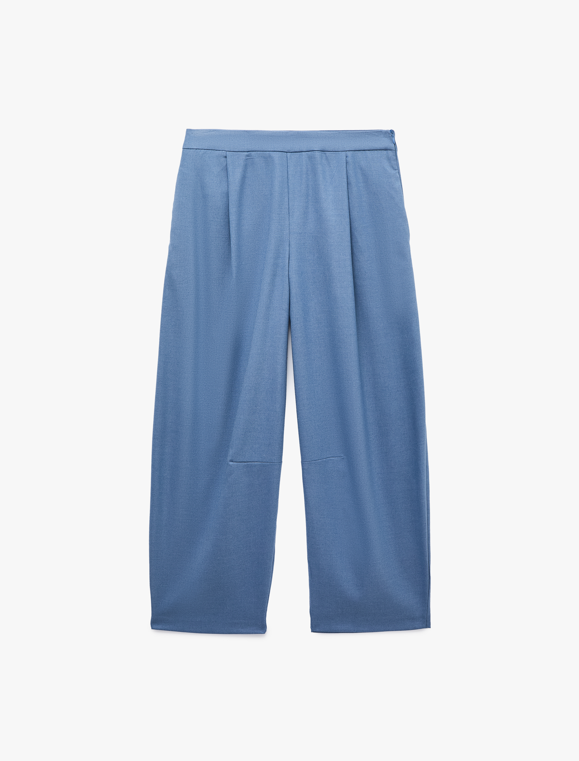   Regular Fit Pile Detaylı Cepli Barrel Kesim Pantolon