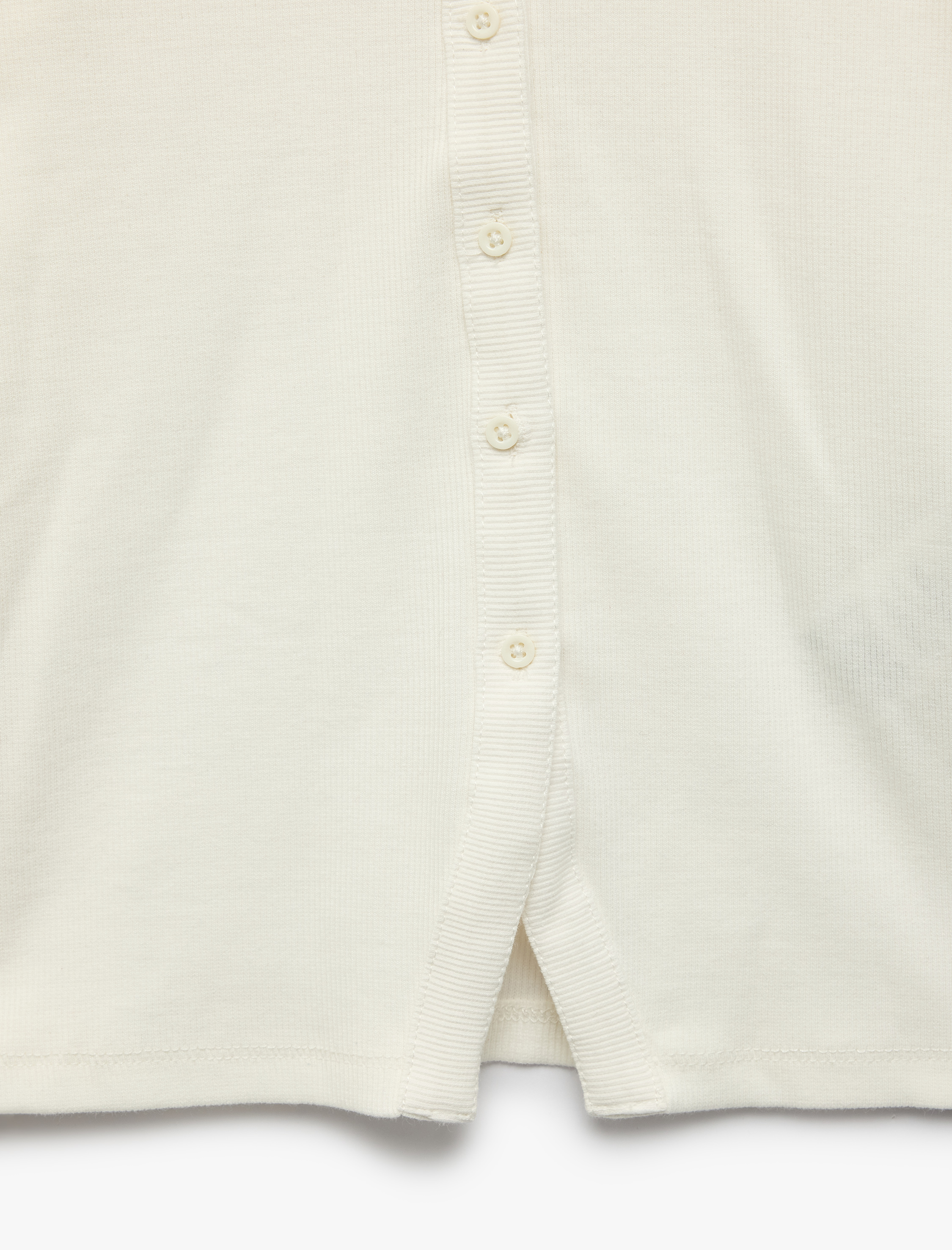  Kız Çocuk Pamuklu Slim Fit Bisiklet Yaka Uzun Kollu Düğmeli Ribanalı Tişört