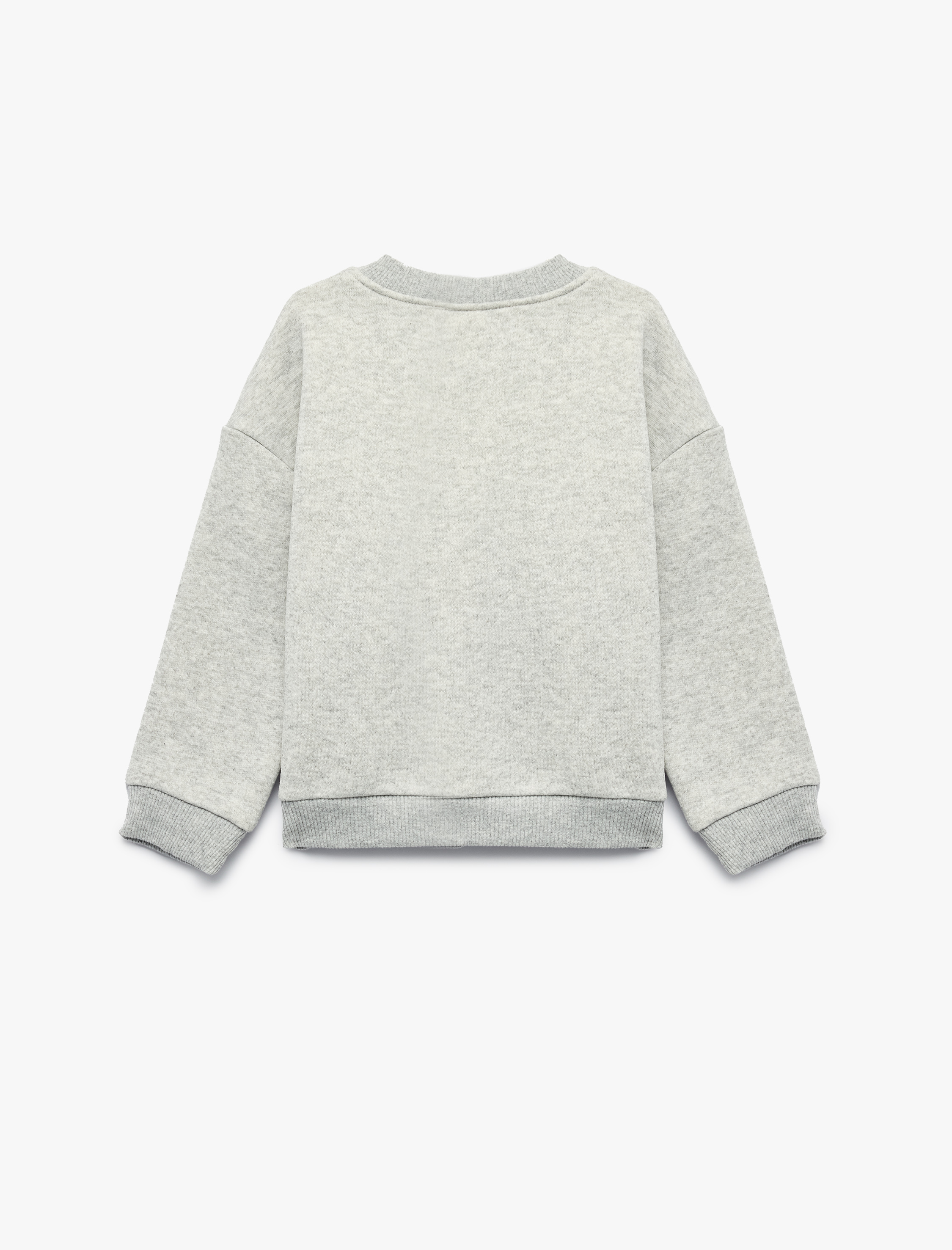  Erkek Bebek Baskılı Uzun Kollu Bisiklet Yaka Oversize Sweatshirt