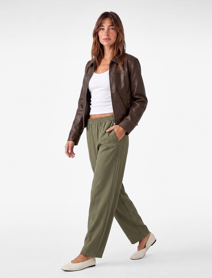  Beli Lastikli Yan Cepli Barrel Fit Balon Pantolon