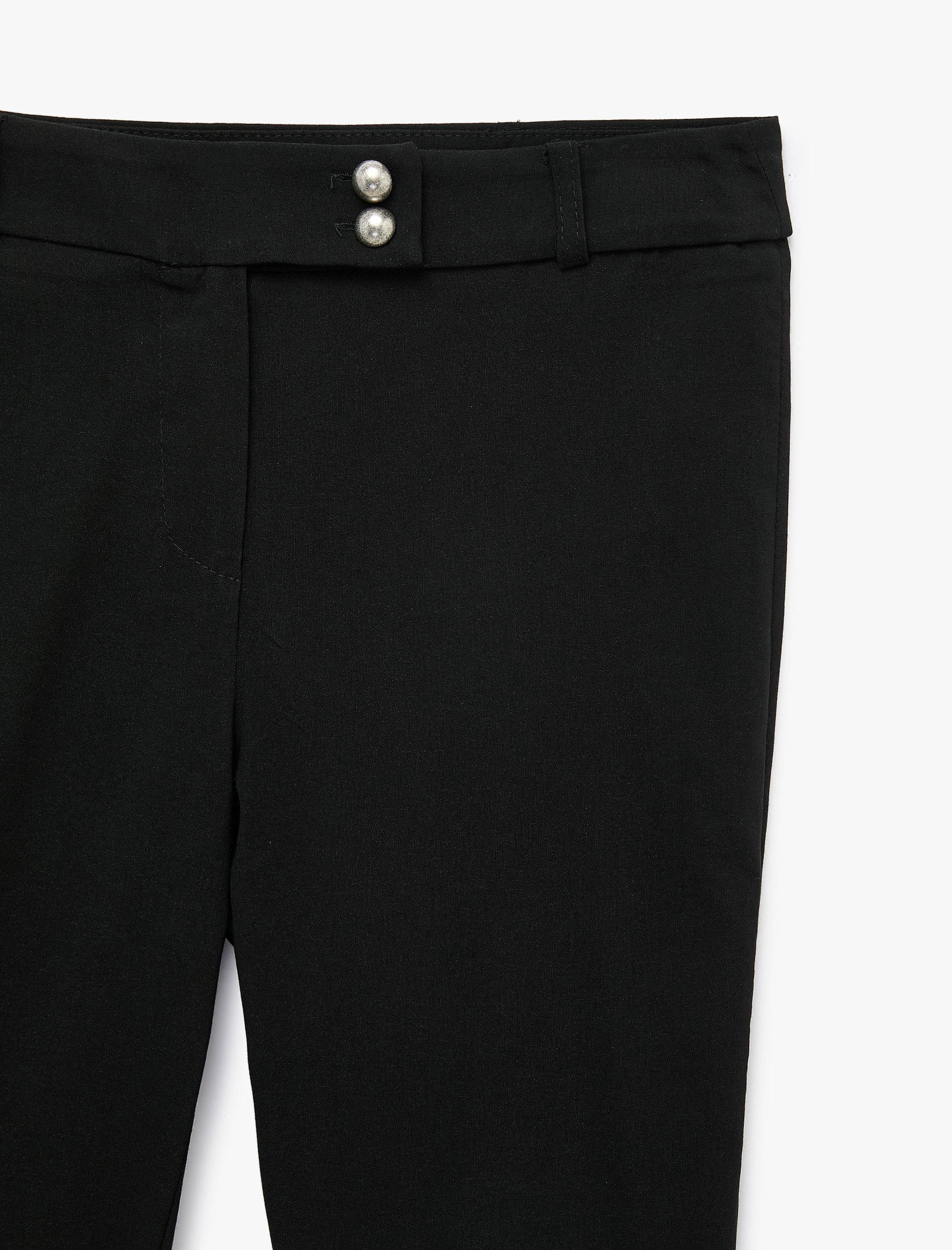   Koton X Melis Ağazat - Slim Fit Viskon Bengalin İspanyol Paça Pantolon