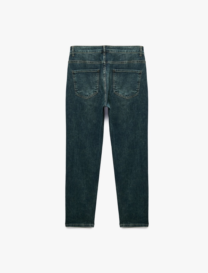  Normal Bel Cepli Pamuklu Tapered Fit Jean Pantolon - Joe Jean