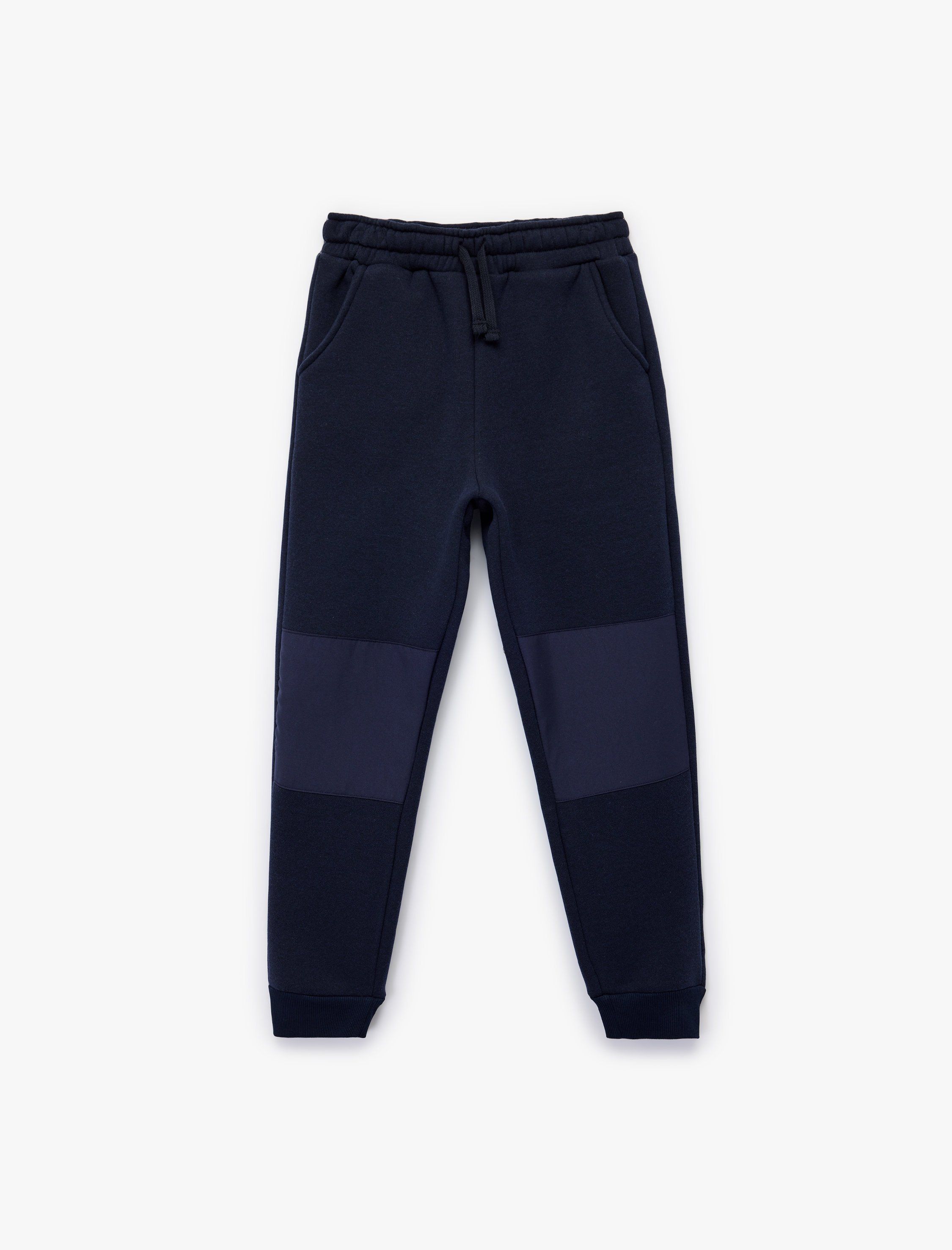 Erkek Çocuk Cep Detaylı Beli Bağlamalı Şardonlu Basic Jogger Eşofman Altı
