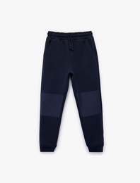 Cep Detaylı Beli Bağlamalı Şardonlu Basic Jogger Eşofman Altı