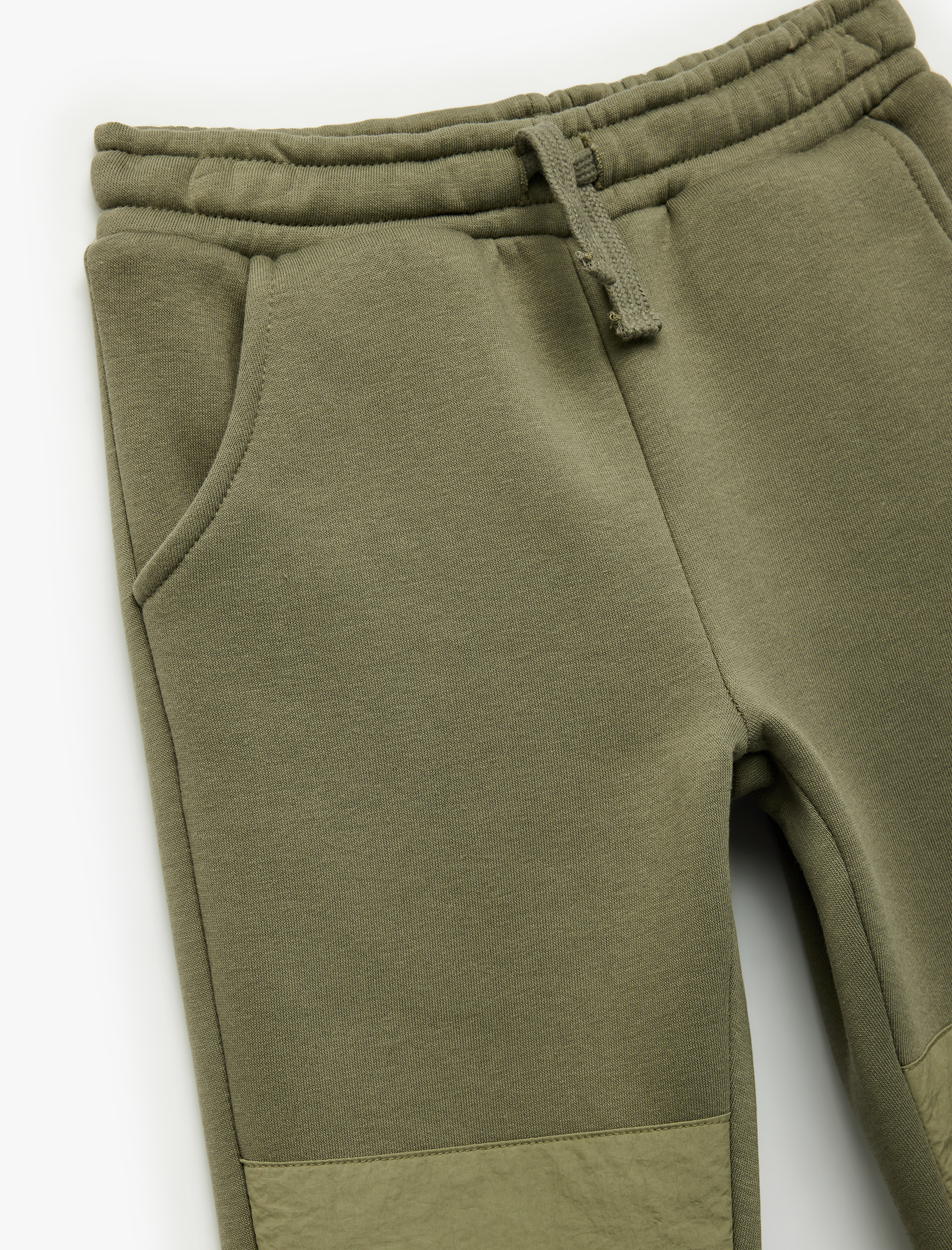  Erkek Çocuk Cep Detaylı Beli Bağlamalı Şardonlu Basic Jogger Eşofman Altı