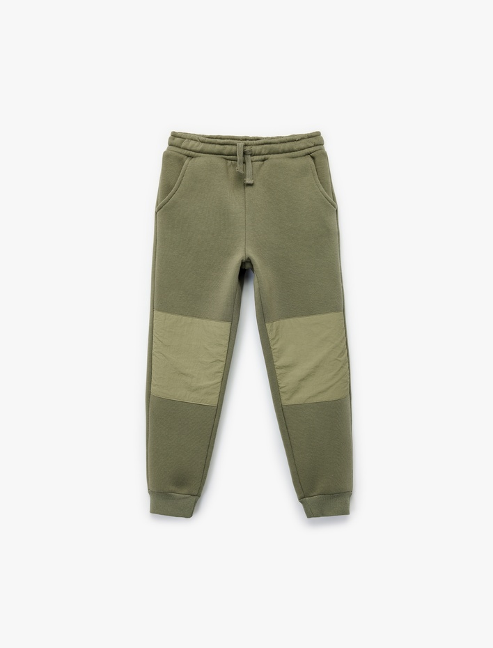 Erkek Çocuk Cep Detaylı Beli Bağlamalı Şardonlu Basic Jogger Eşofman Altı