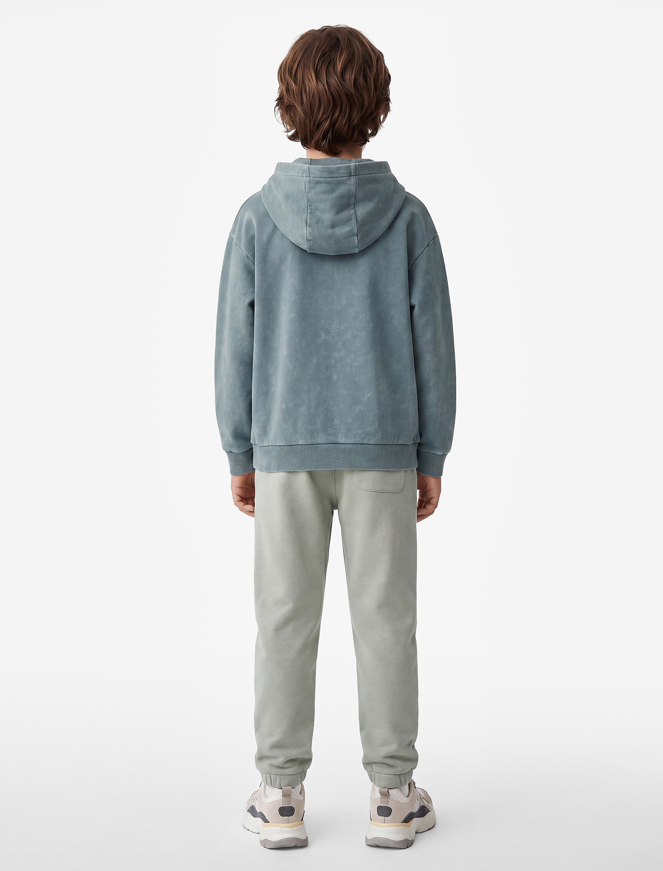  Erkek Çocuk Pamuklu Beli Lastikli Şardonlu Jogger Basic Okul Eşofman Altı