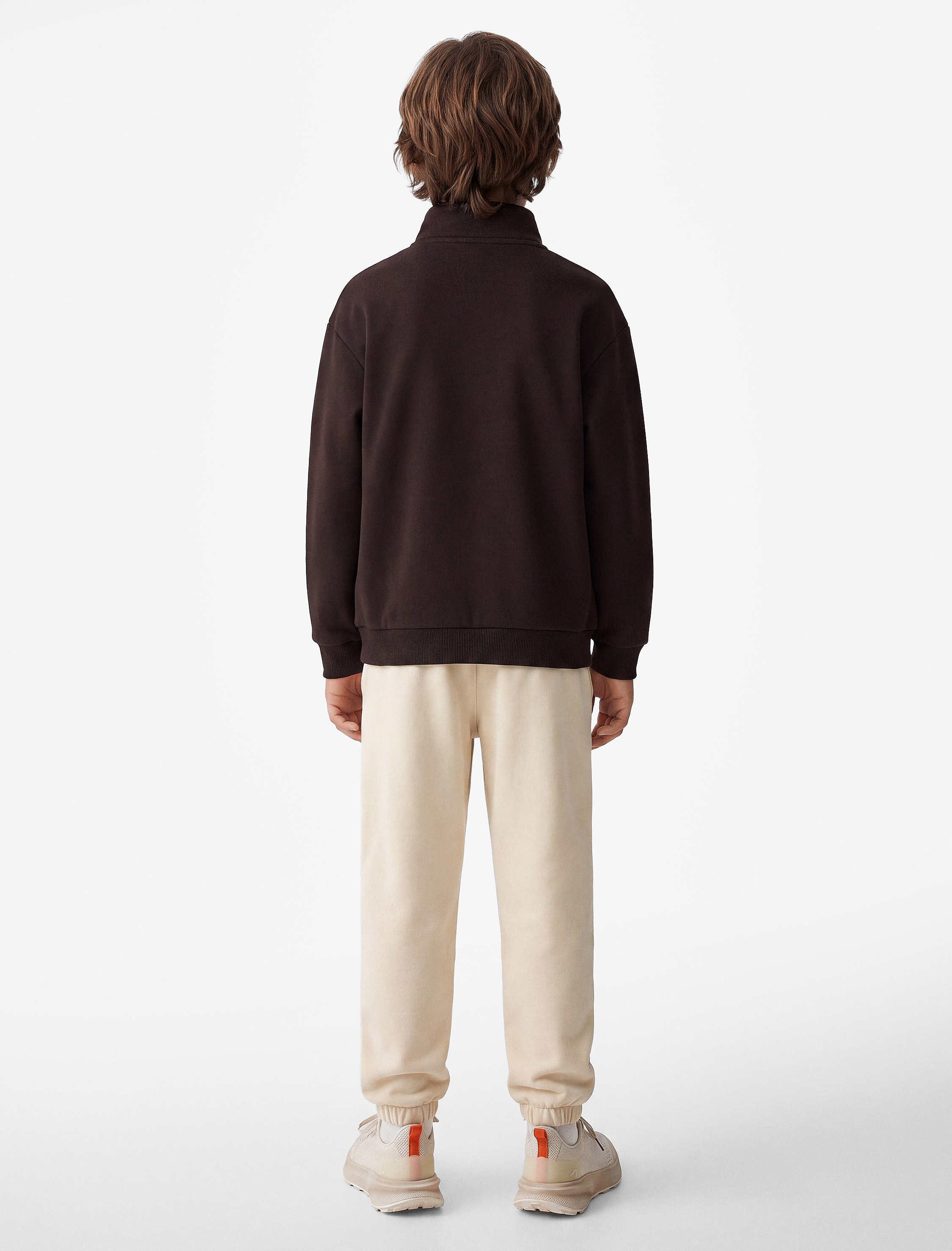  Erkek Çocuk Beli Lastikli Cepli Basic Oversize Jogger Okul Eşofman Altı
