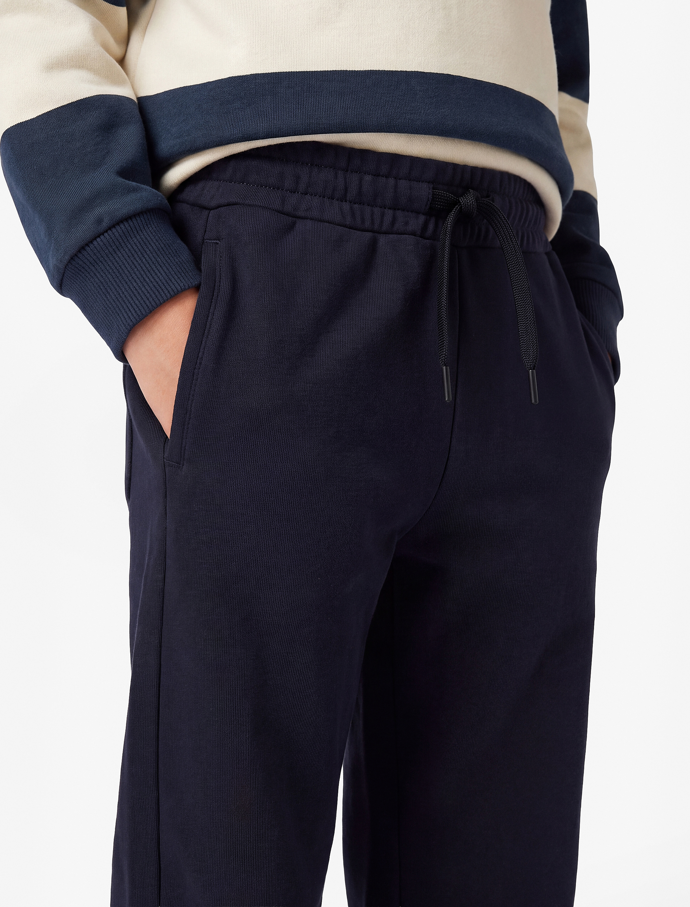  Erkek Çocuk Beli Lastikli Cepli Basic Oversize Jogger Okul Eşofman Altı