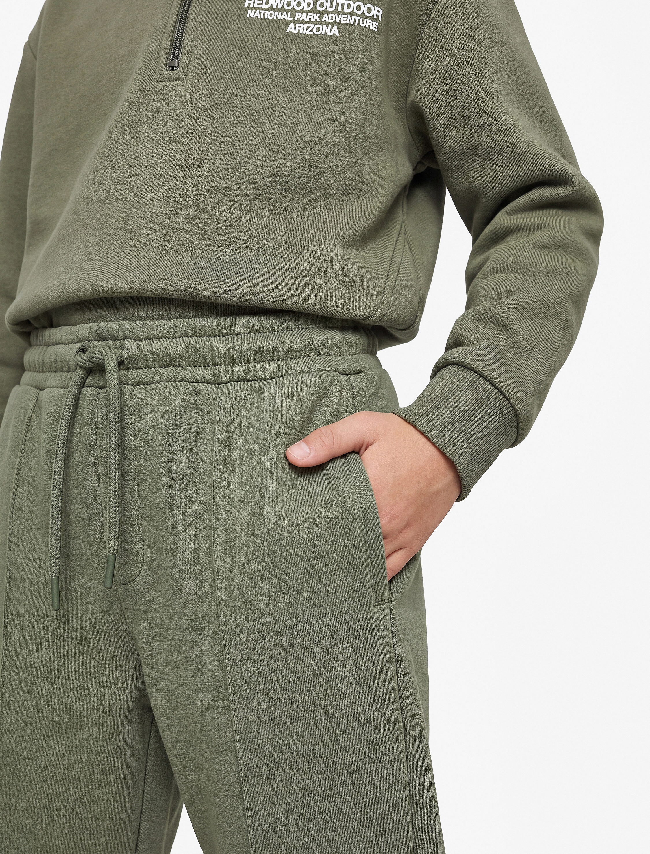  Erkek Çocuk Şardonlu Cepli Jogger Okul Eşofman Altı