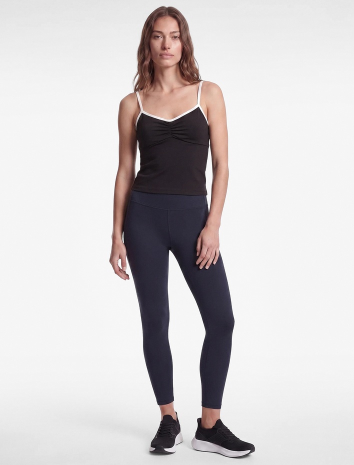  Slim Fit Dikiş Detaylı Yüksek Bel Spor Tayt