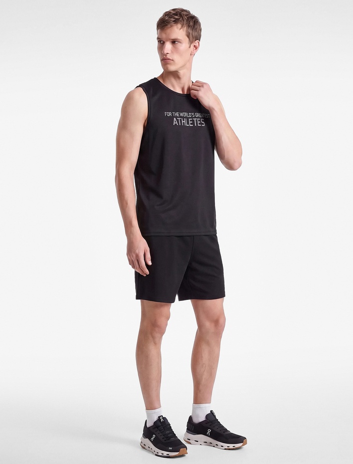  Regular Fit Kolsuz Bisiklet Yaka Baskılı Spor Atlet