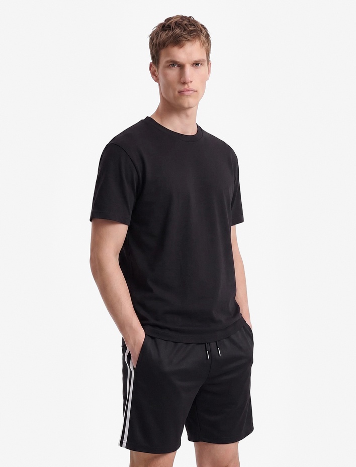  Pamuklu Regular Fit Bisiklet Yaka Kısa Kollu Basic Spor Tişört
