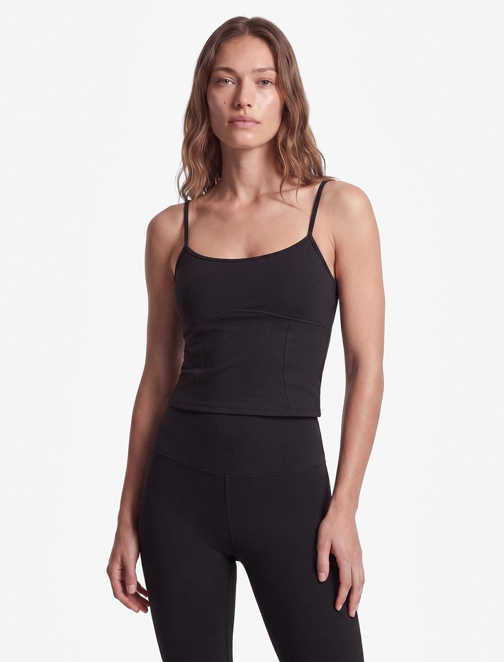  Slim Fit Pencere Detaylı İnce Askılı Spor Atlet