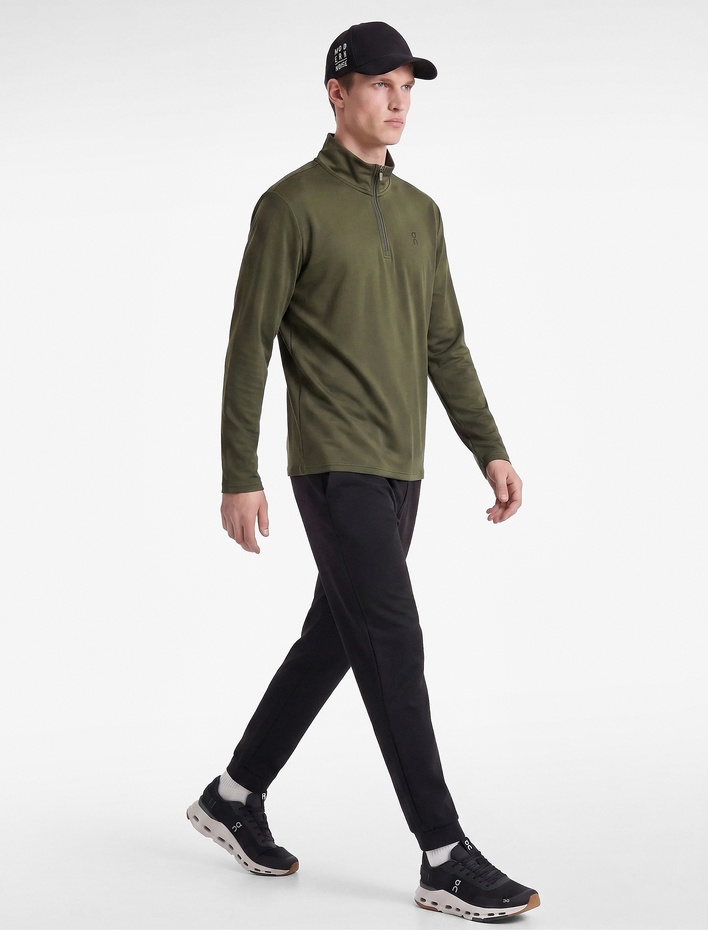  Regular Fit Uzun Kollu Dik Yaka Yarım Fermuarlı Spor Sweatshirt