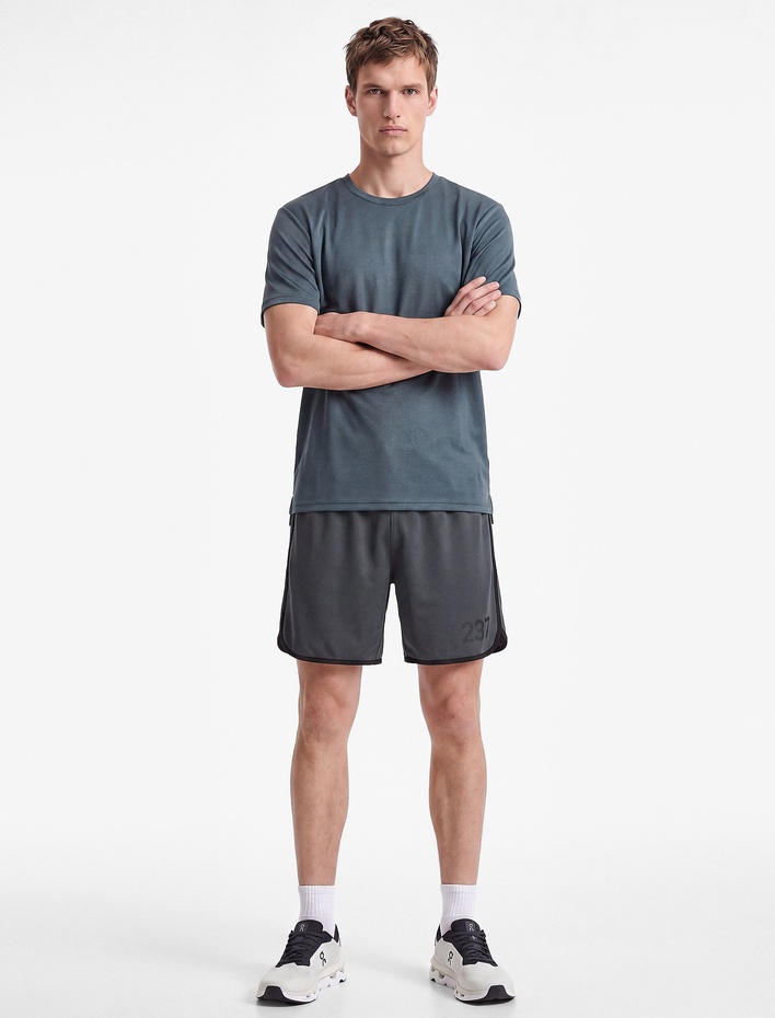  Regular Fit Kısa Kollu Bisiklet Yaka Basic Spor Tişört