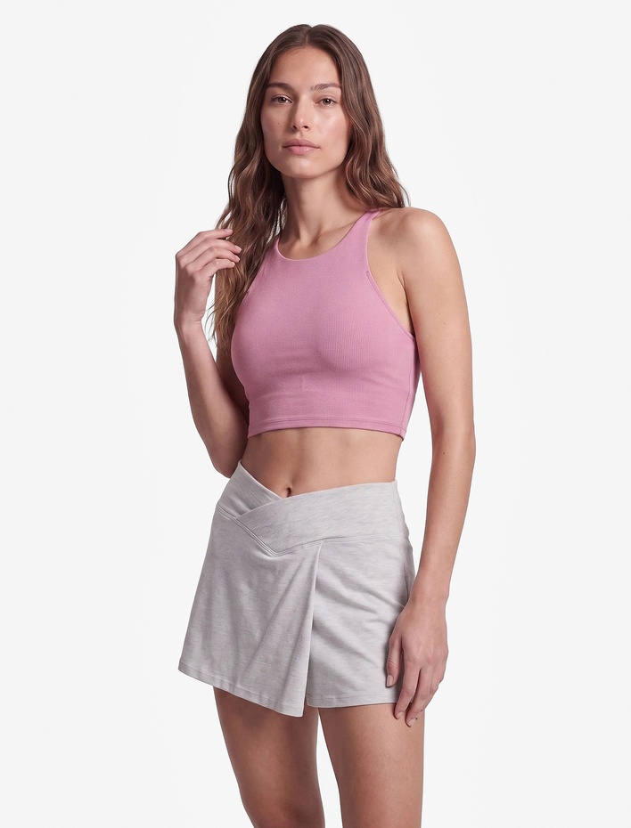  Slim Fit İp Askılı Kolsuz Sırt Detaylı Kaplı Sporcu Sütyeni