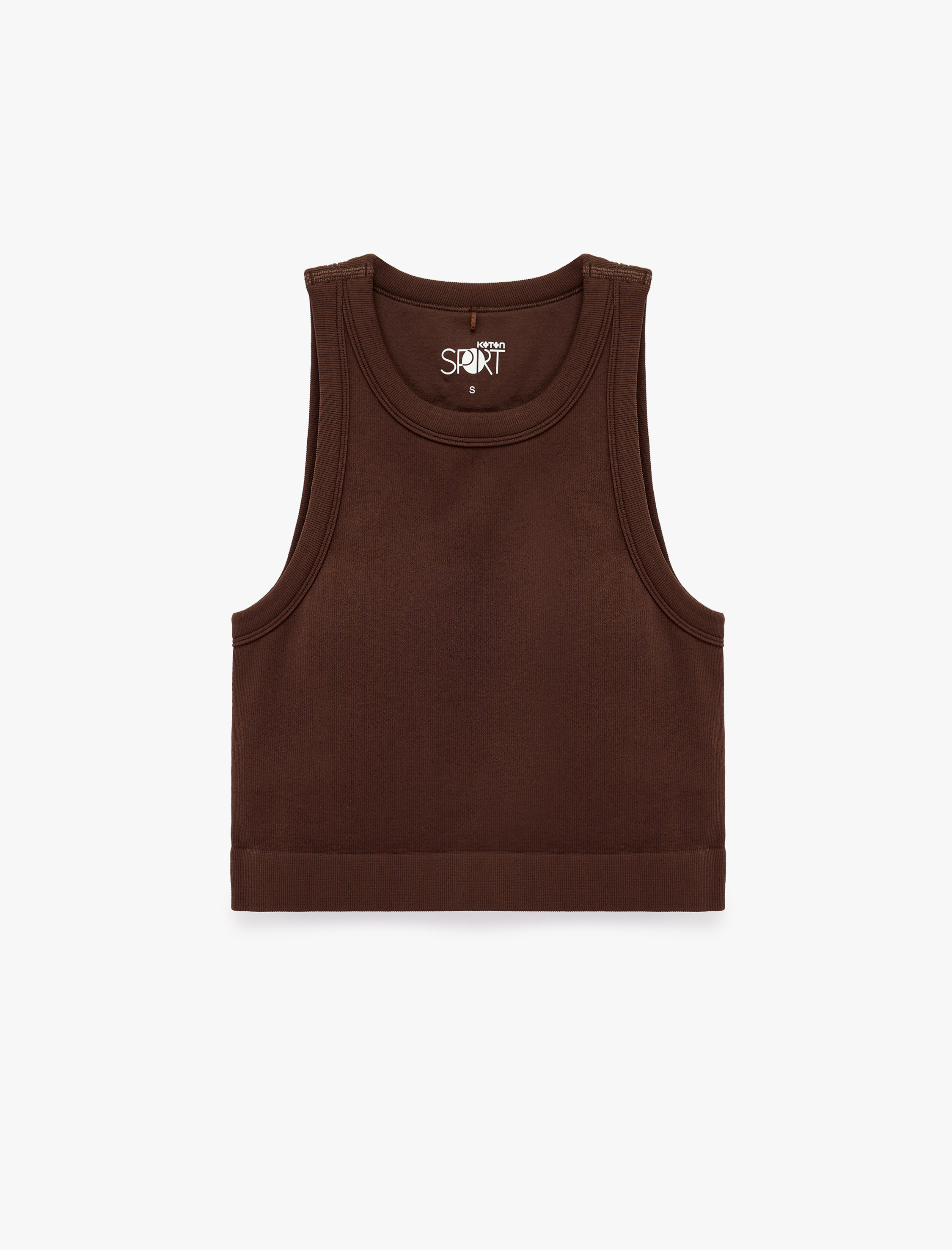   Basic Slim Fit Kolsuz Bisiklet Yaka Spor Atlet