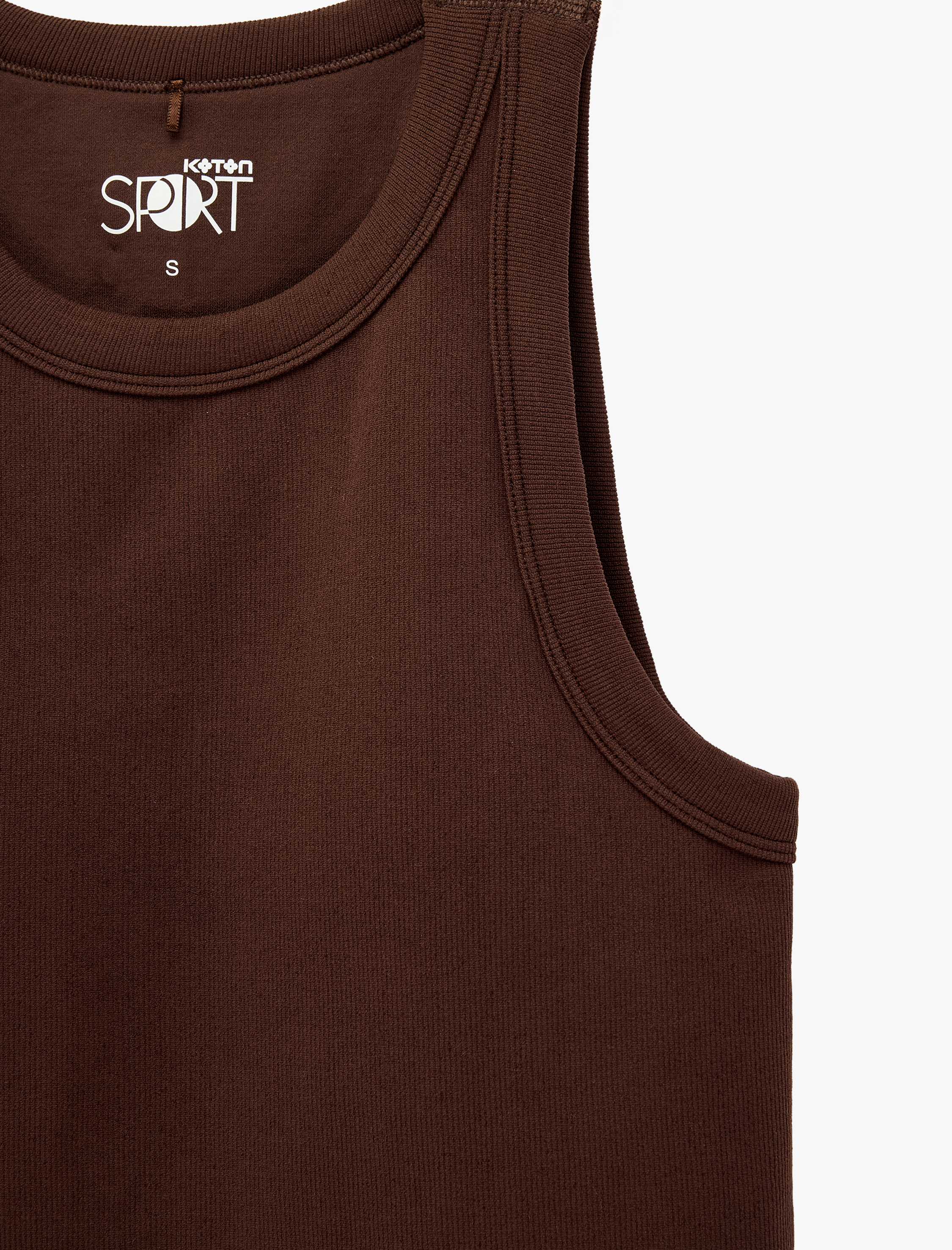   Basic Slim Fit Kolsuz Bisiklet Yaka Spor Atlet