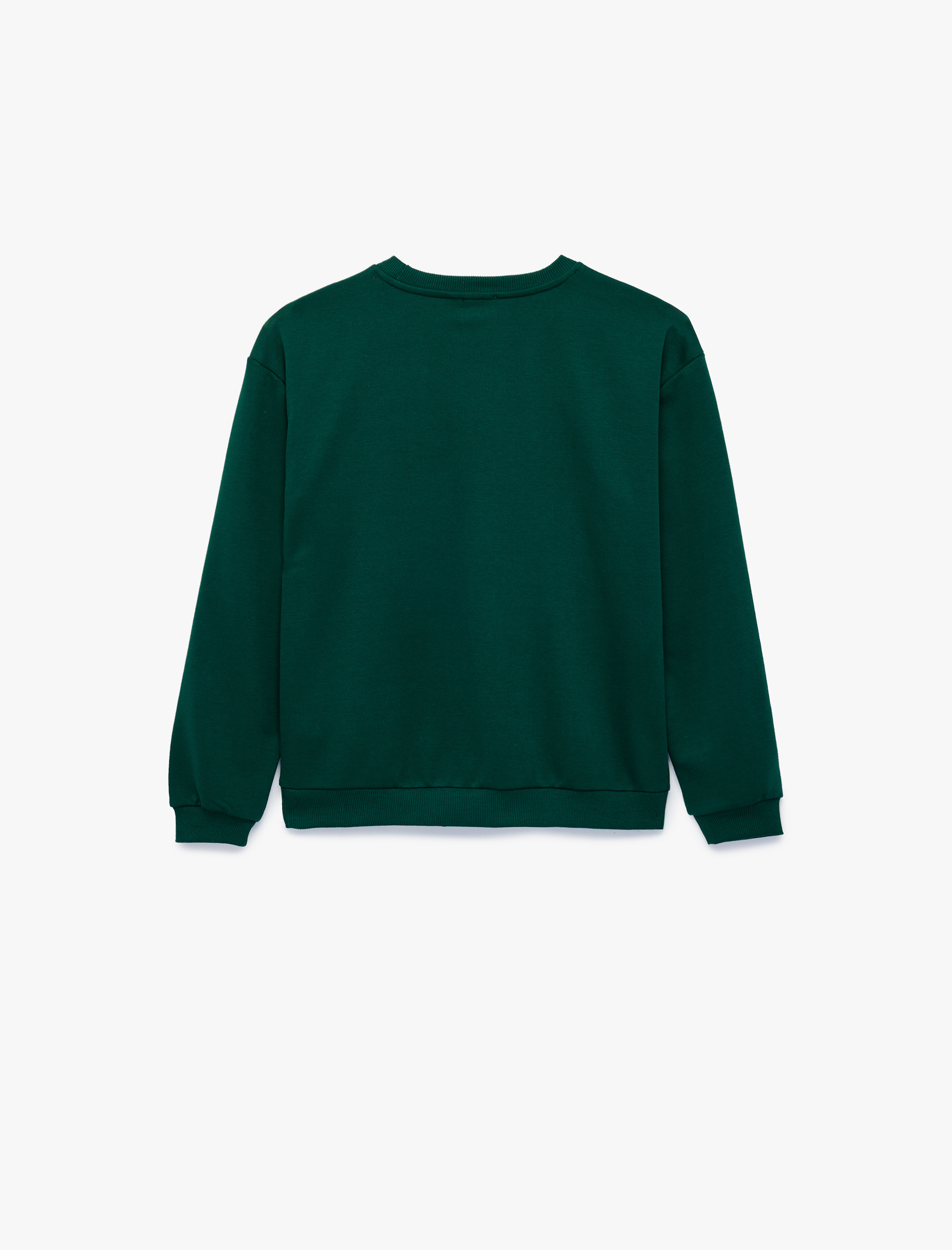  Erkek Çocuk Üç İplik Uzun Kollu Bisiklet Yaka Baskılı Sweatshirt