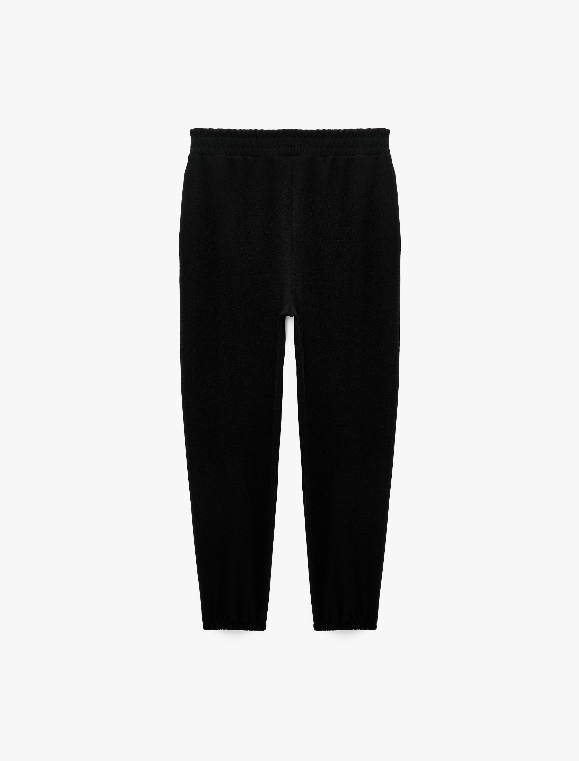   Krep Scuba Kumaş Beli Lastikli Cepli Jogger Eşofman Altı