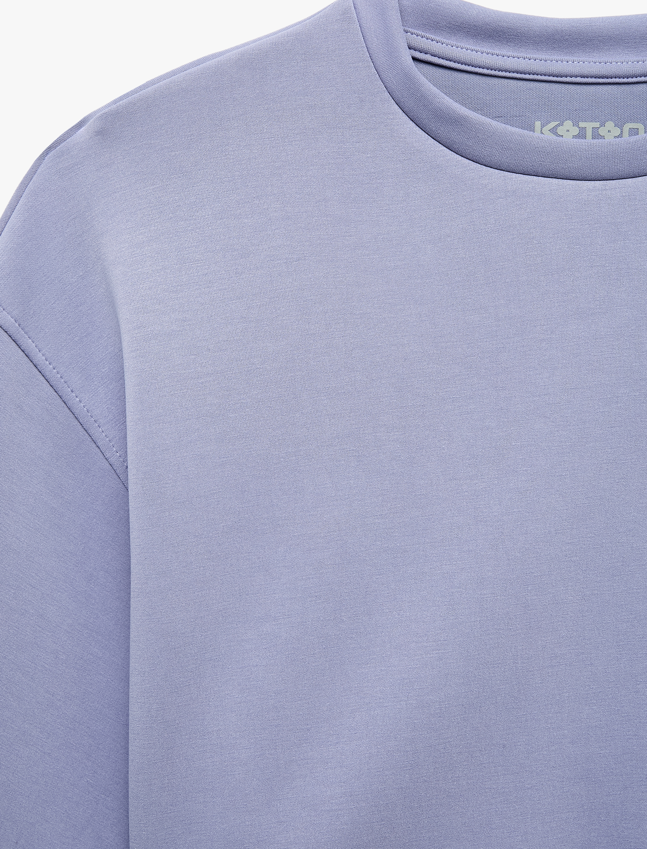   Uzun Kollu Bisiklet Yaka Spor Crop Sweatshirt
