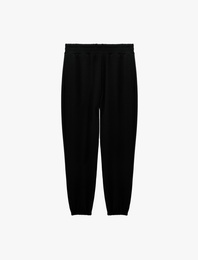 Krep Scuba Kumaş Beli Lastikli Cepli Jogger Eşofman Altı