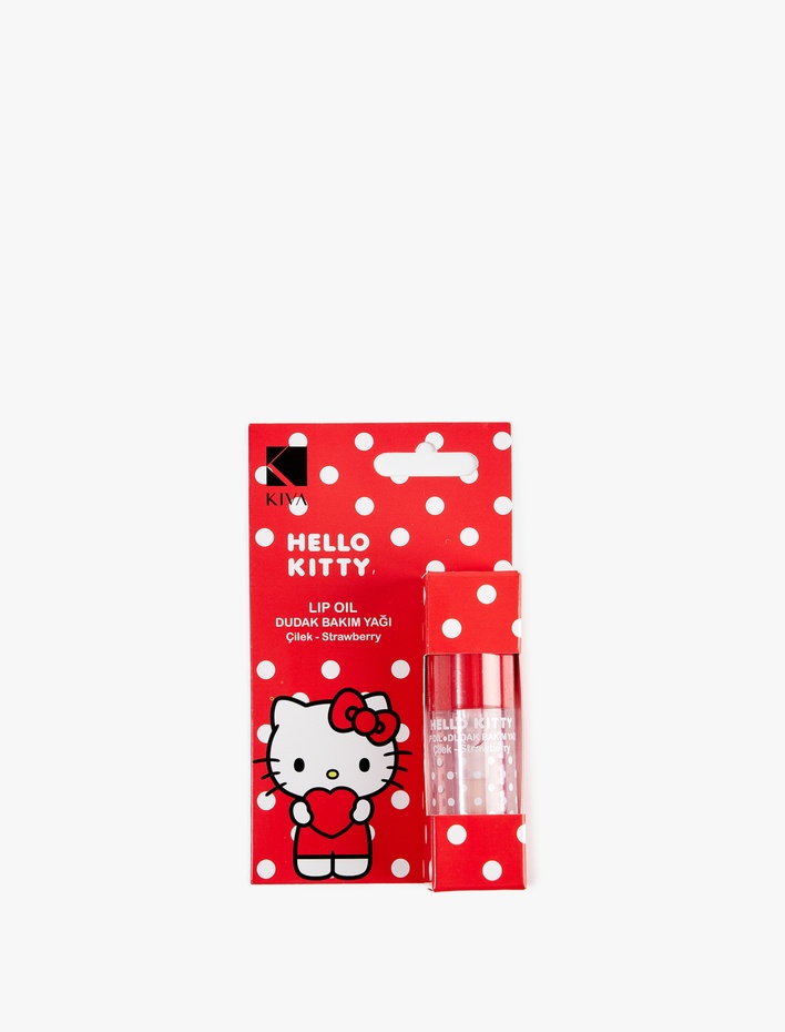 Kadın Hello Kitty Lisanslı Çilek Aromalı Dudak Bakım Yağı