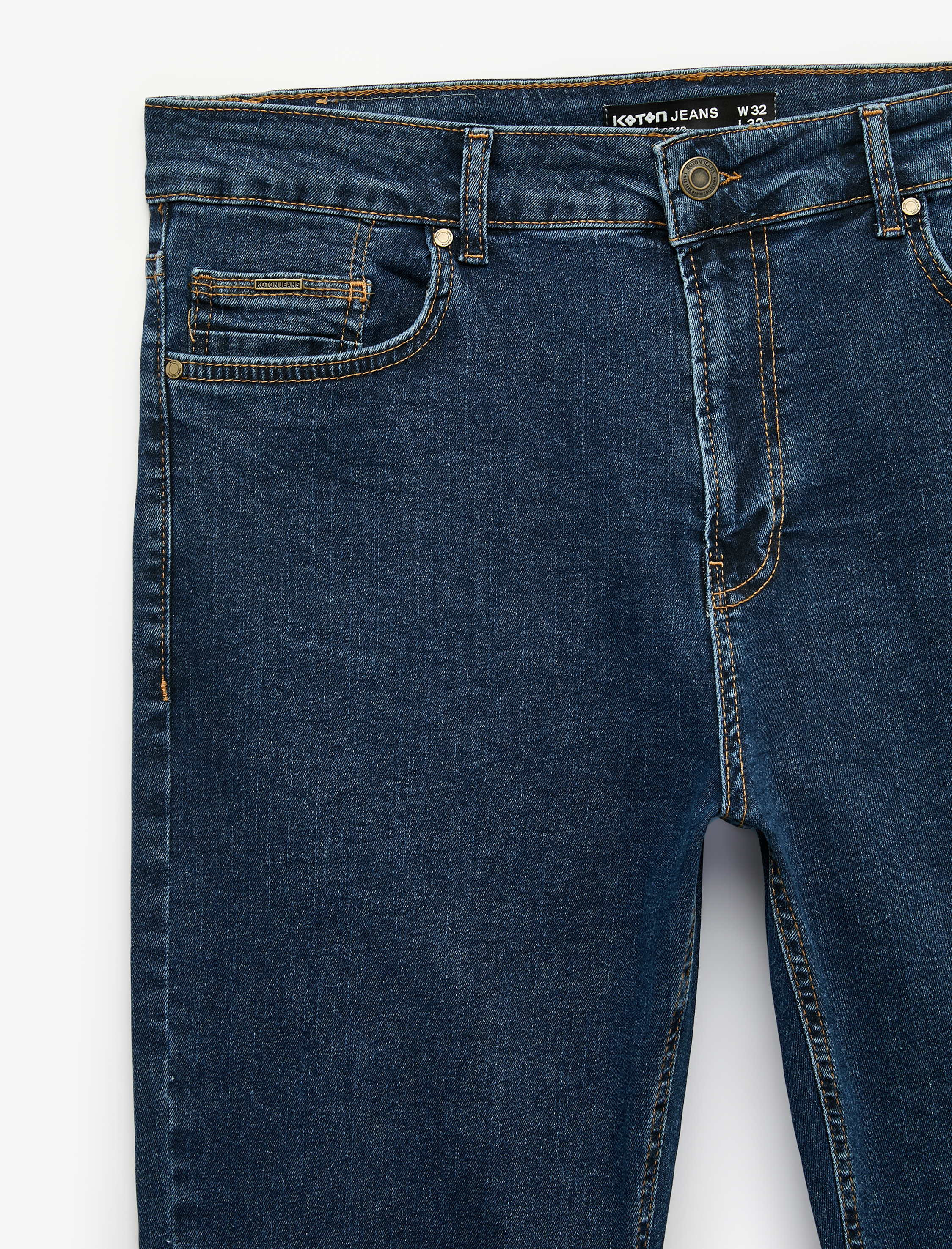   Normal Bel Pamuklu Cepli Slim Fit Jean Pantolon - Brad Jean
