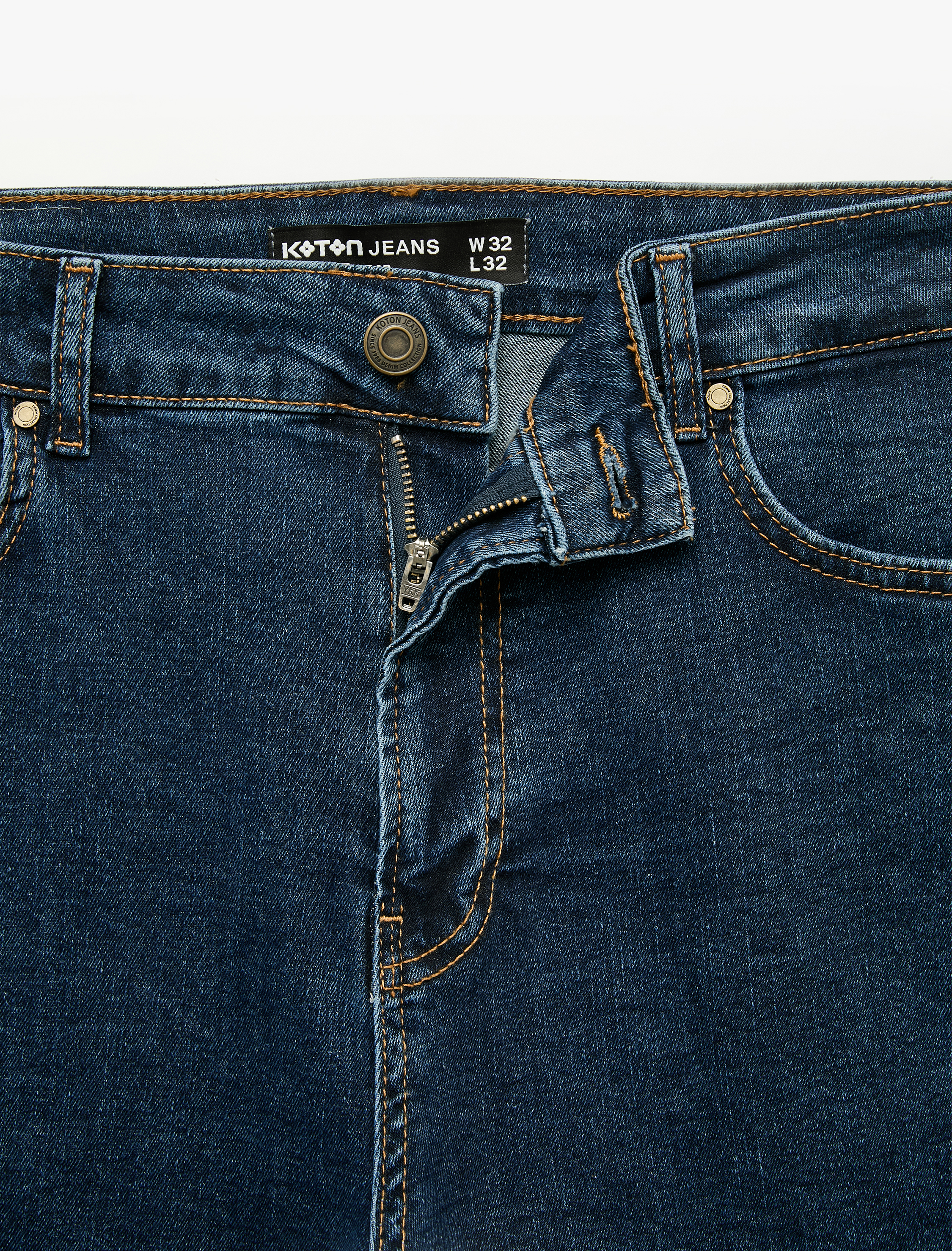   Normal Bel Pamuklu Cepli Slim Fit Jean Pantolon - Brad Jean