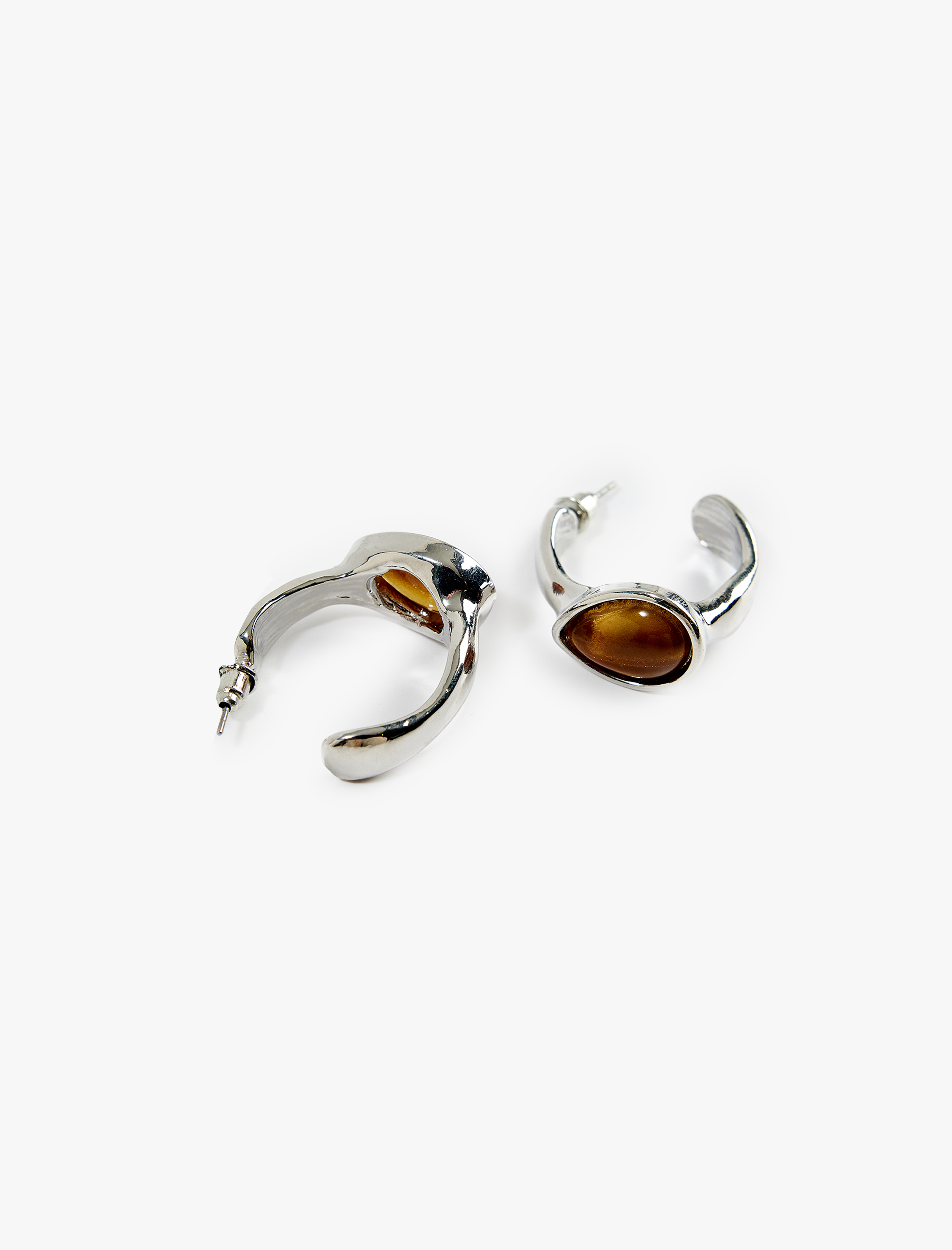 Kadın Damla Taşlı Halka Küpe