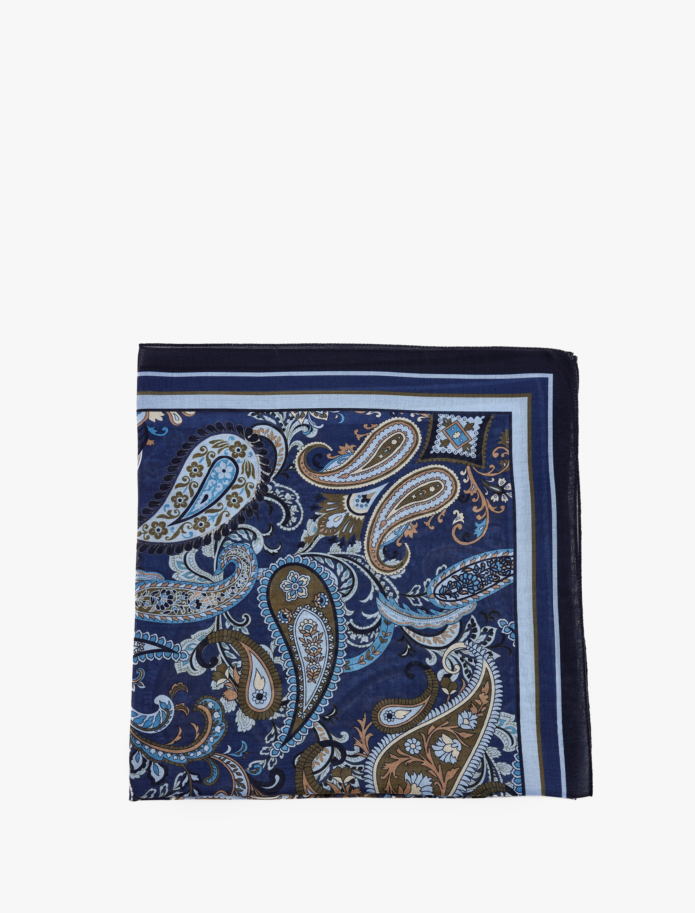  Kadın Şal Desenli Kare Saten Fular Bandana