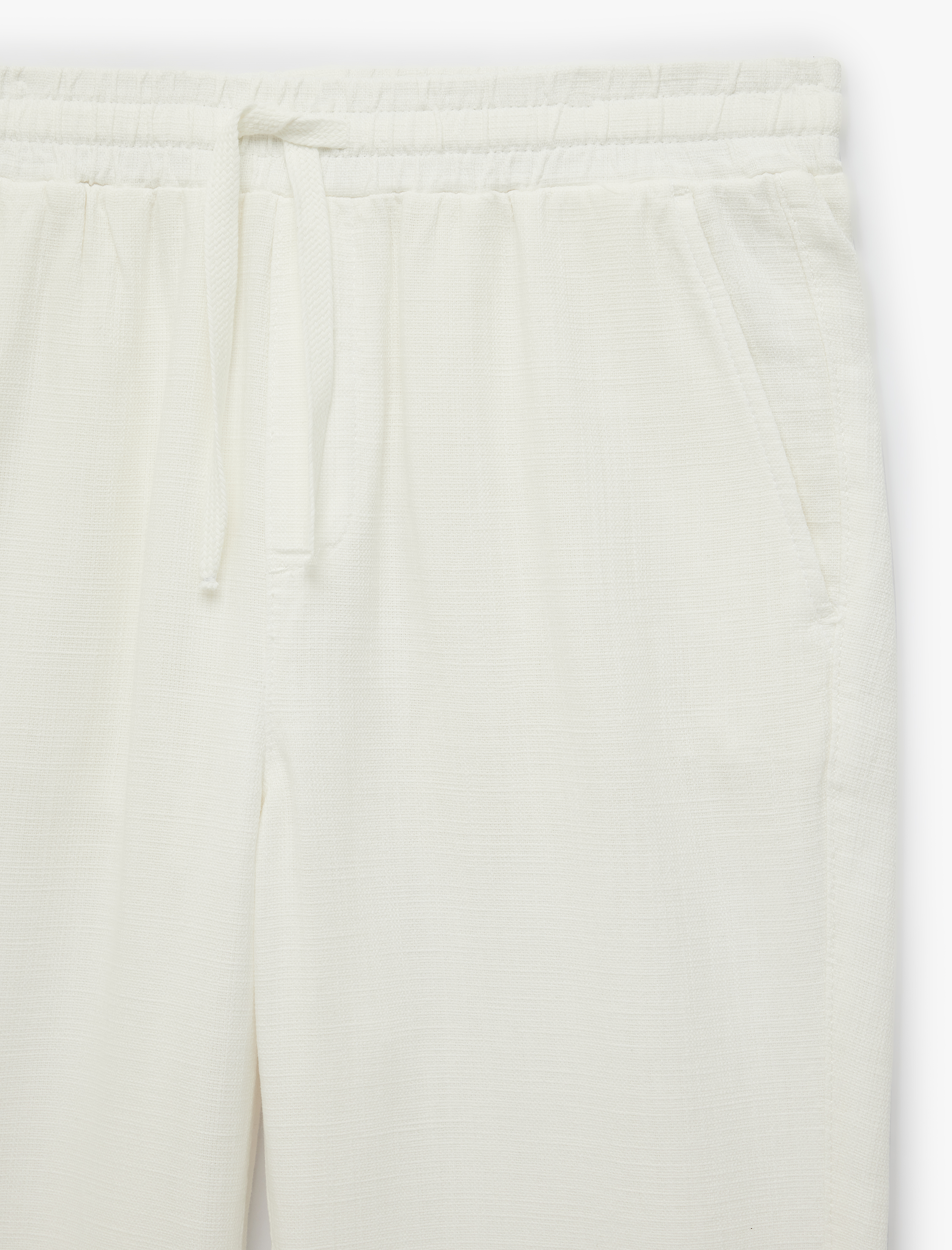  Regular Fit Pamuklu Cepli Beli Bağcıklı Lastikli Pantolon