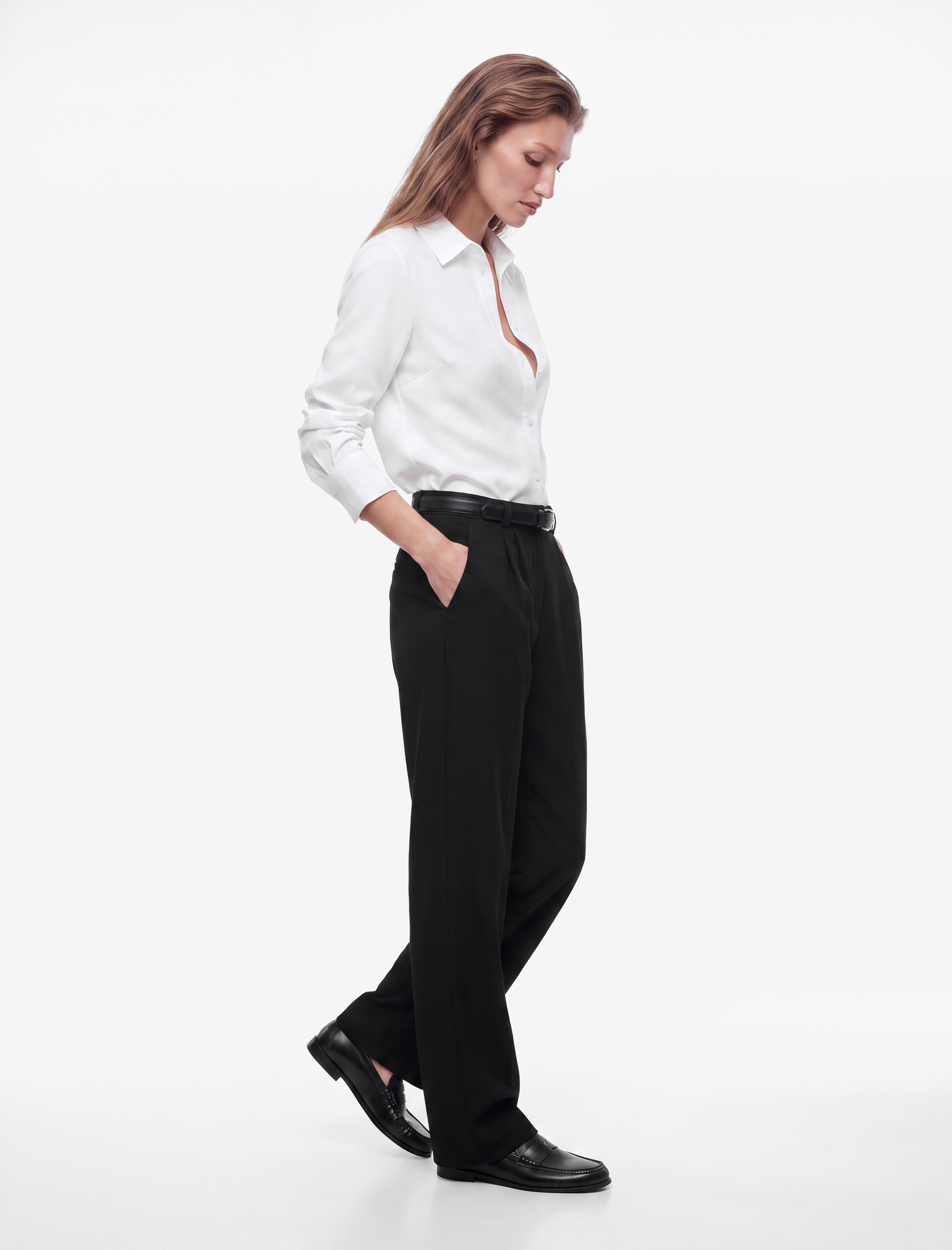 Koton Regular Fit Klasik Yaka Uzun Kollu Gömlek görsel 3