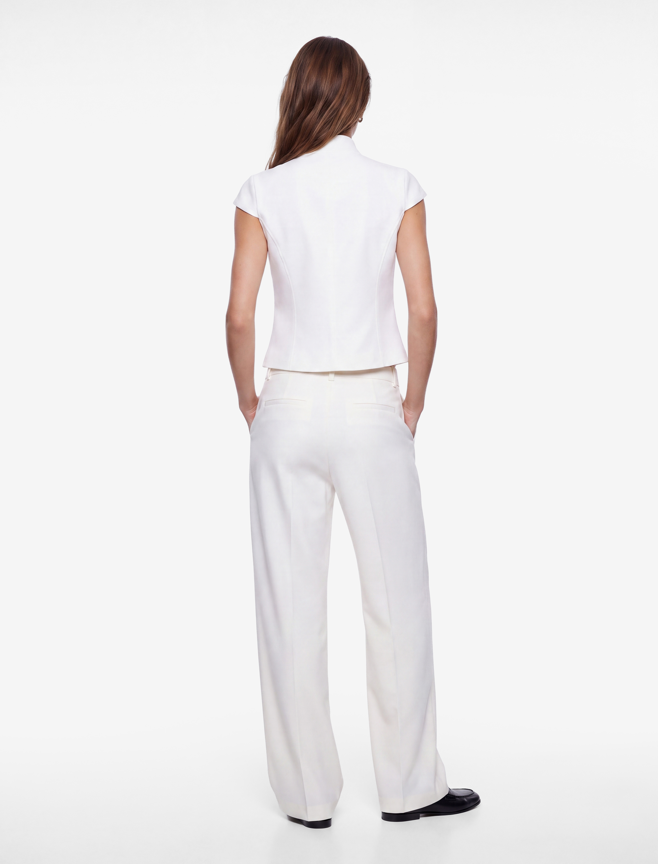 Koton Slim Fit Kap Kol Süslü Düğmeli Dik Mandarin Yaka Gömlek Napolyon Kapama Detaylı görsel 5