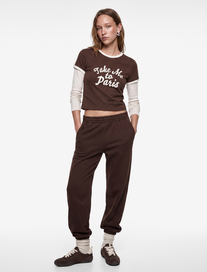  Beli Lastikli Cep Detaylı Basic Jogger Eşofman Altı