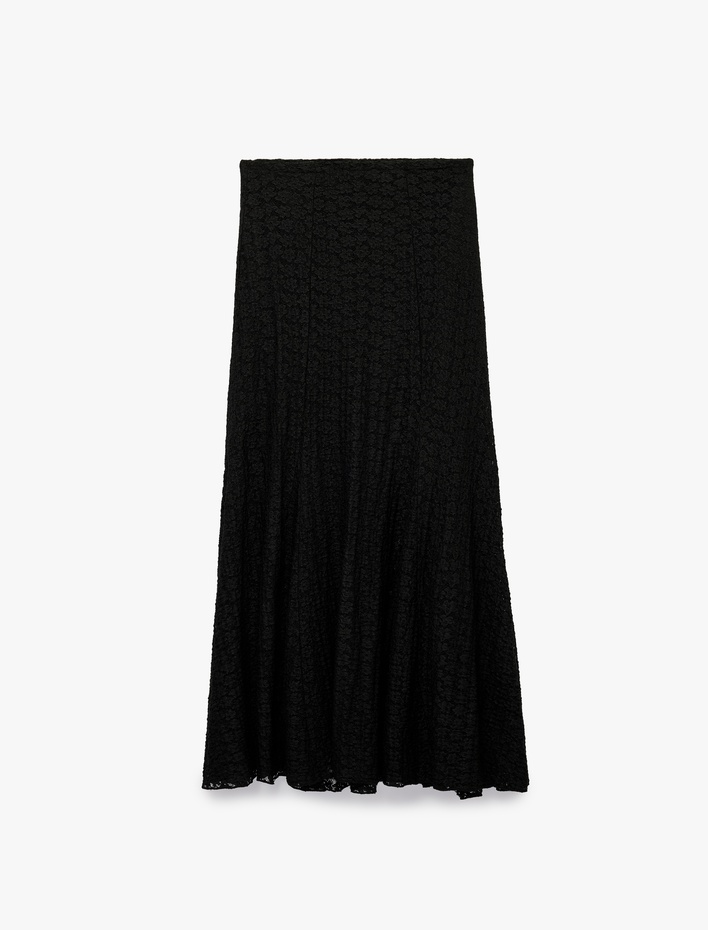  Normal Bel Slim Fit Uzun Dantelli Etek