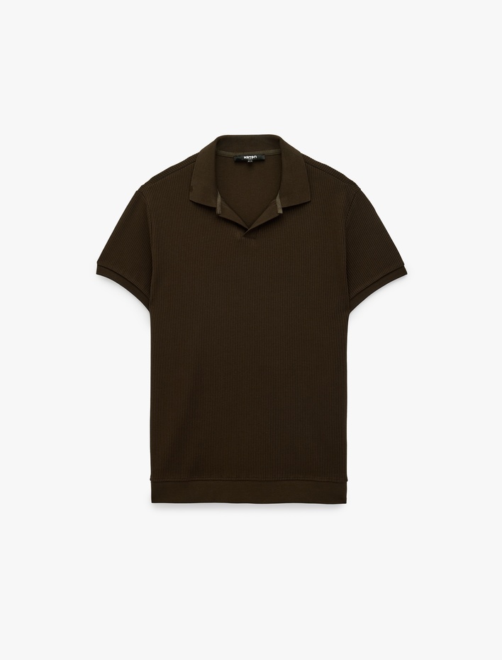  Regular Fit Kısa Kollu Pamuklu Polo Yaka Tişört