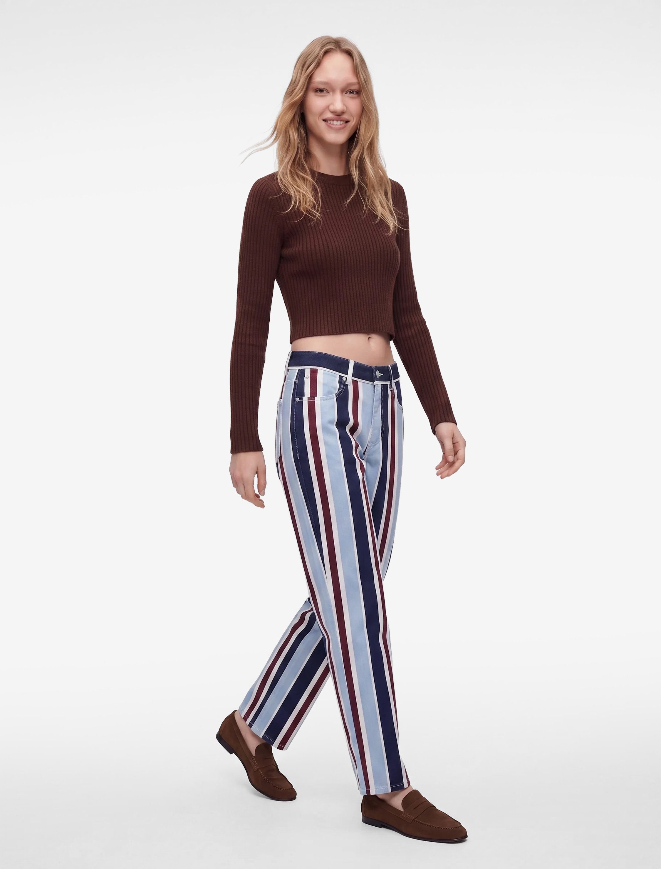   Bisiklet Yaka Uzun Kollu Slim Fit Basic Crop Triko Kazak