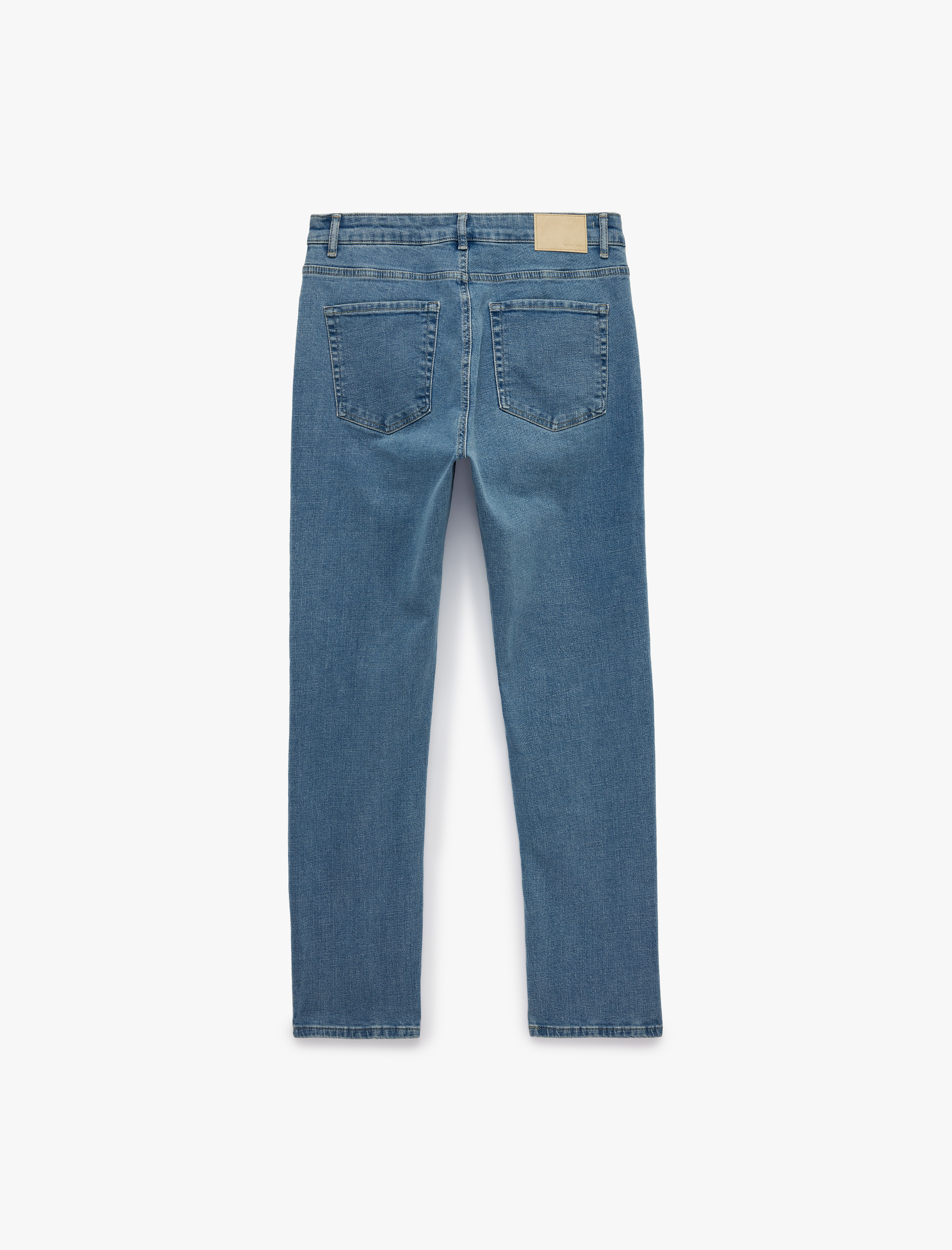  Normal Bel Cepli Pamuklu Slim Fit Jean Pantolon - Brad Jean