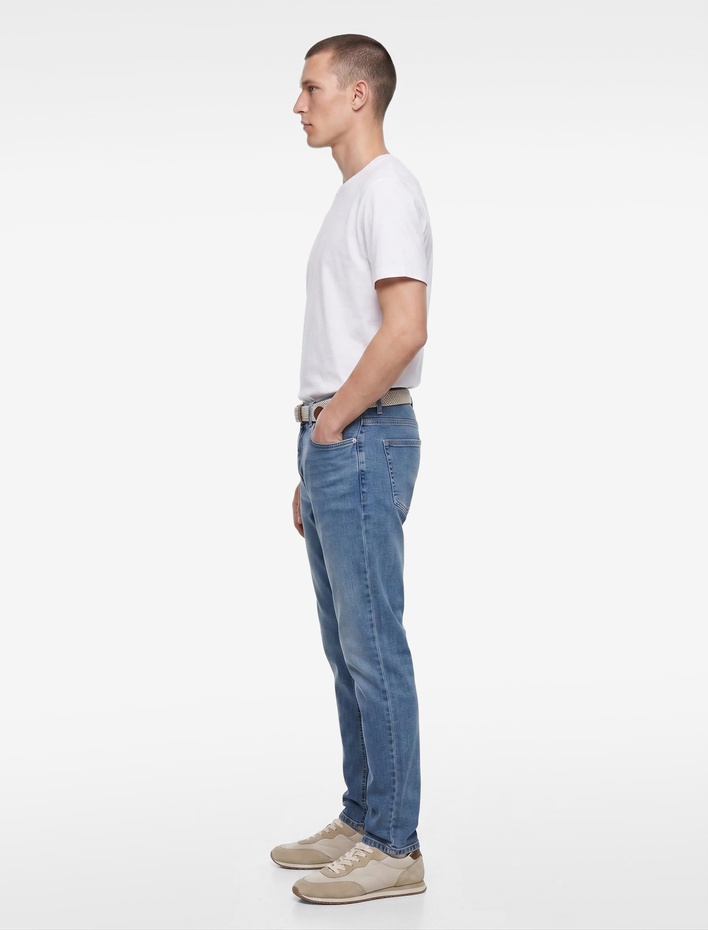  Normal Bel Cepli Pamuklu Slim Fit Jean Pantolon - Brad Jean