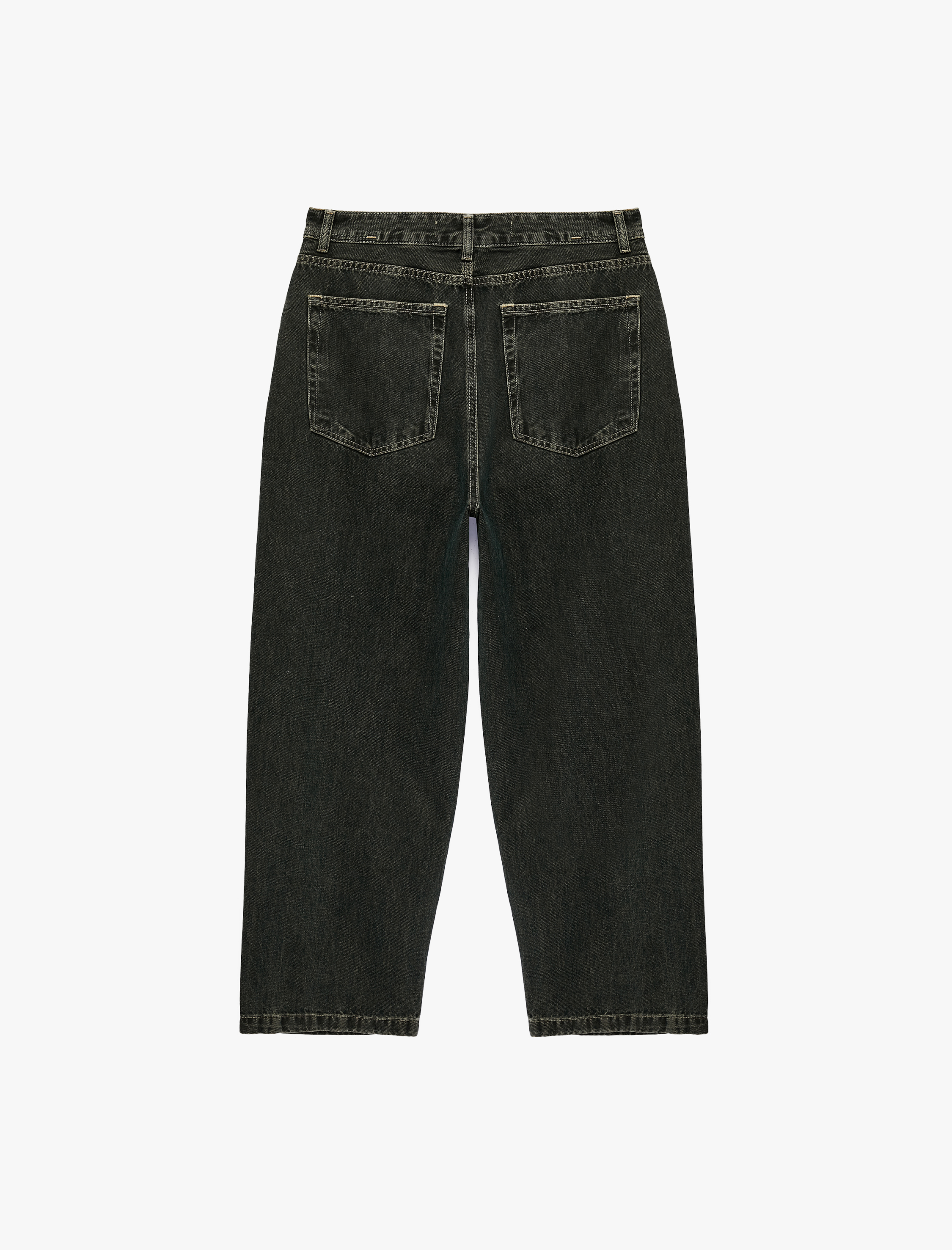   Normal Bel Cepli Pamuklu Bol Super Baggy Jean Pantolon