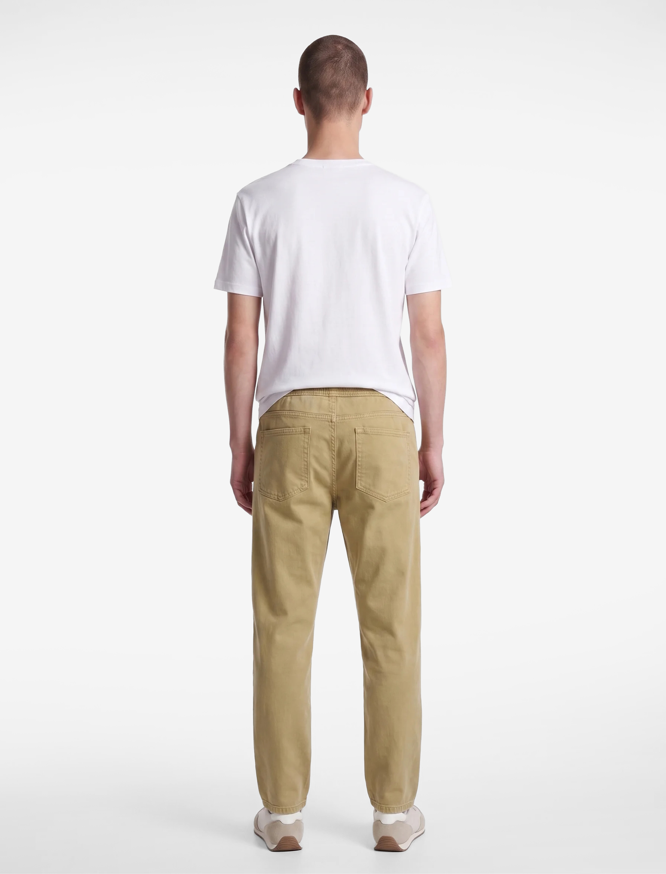 Koton Regular Fit Pamuklu Beli Bağcıklı Jean Pantolon görsel 4